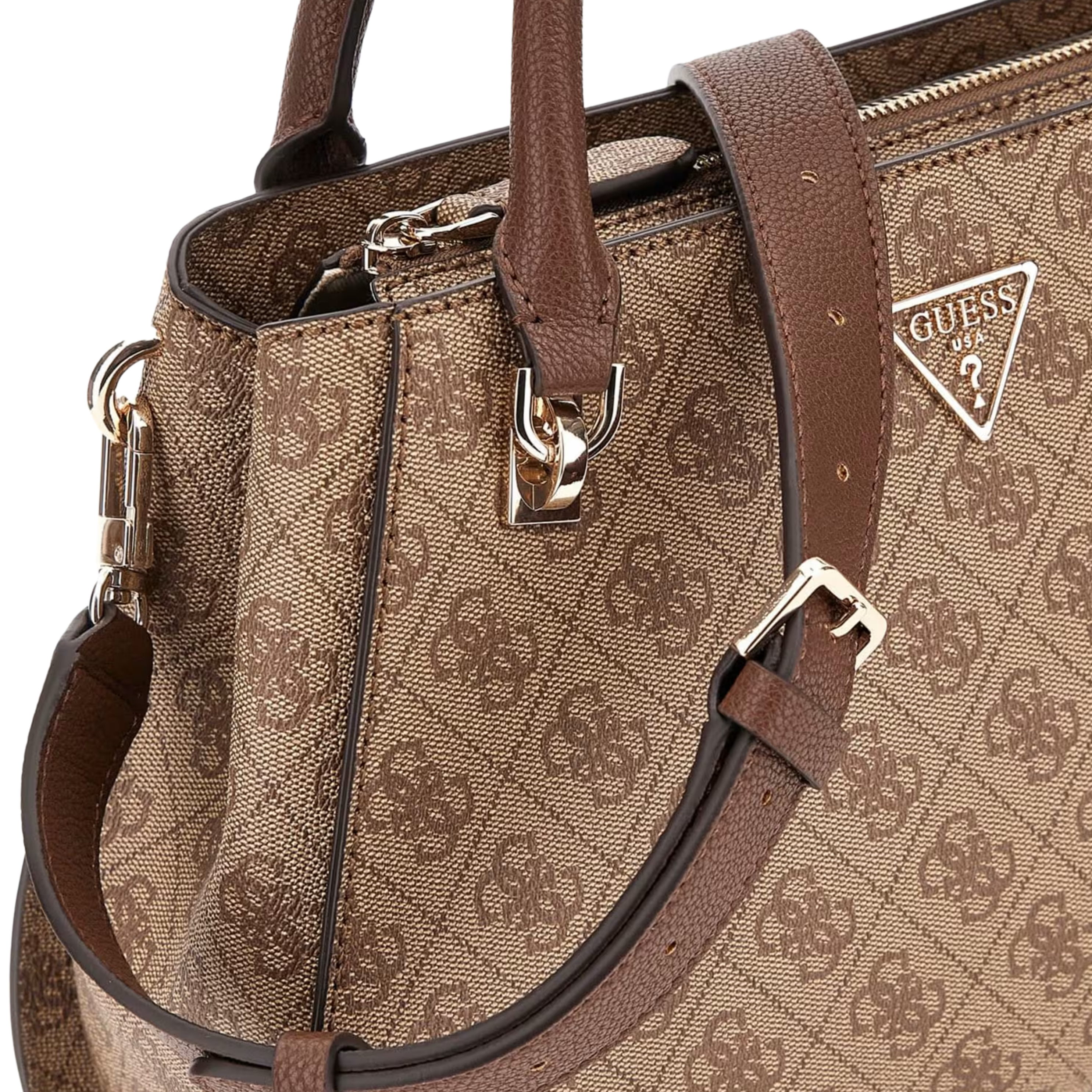 Guess Women Noelle 4G Logo Handbag - Light Vintage