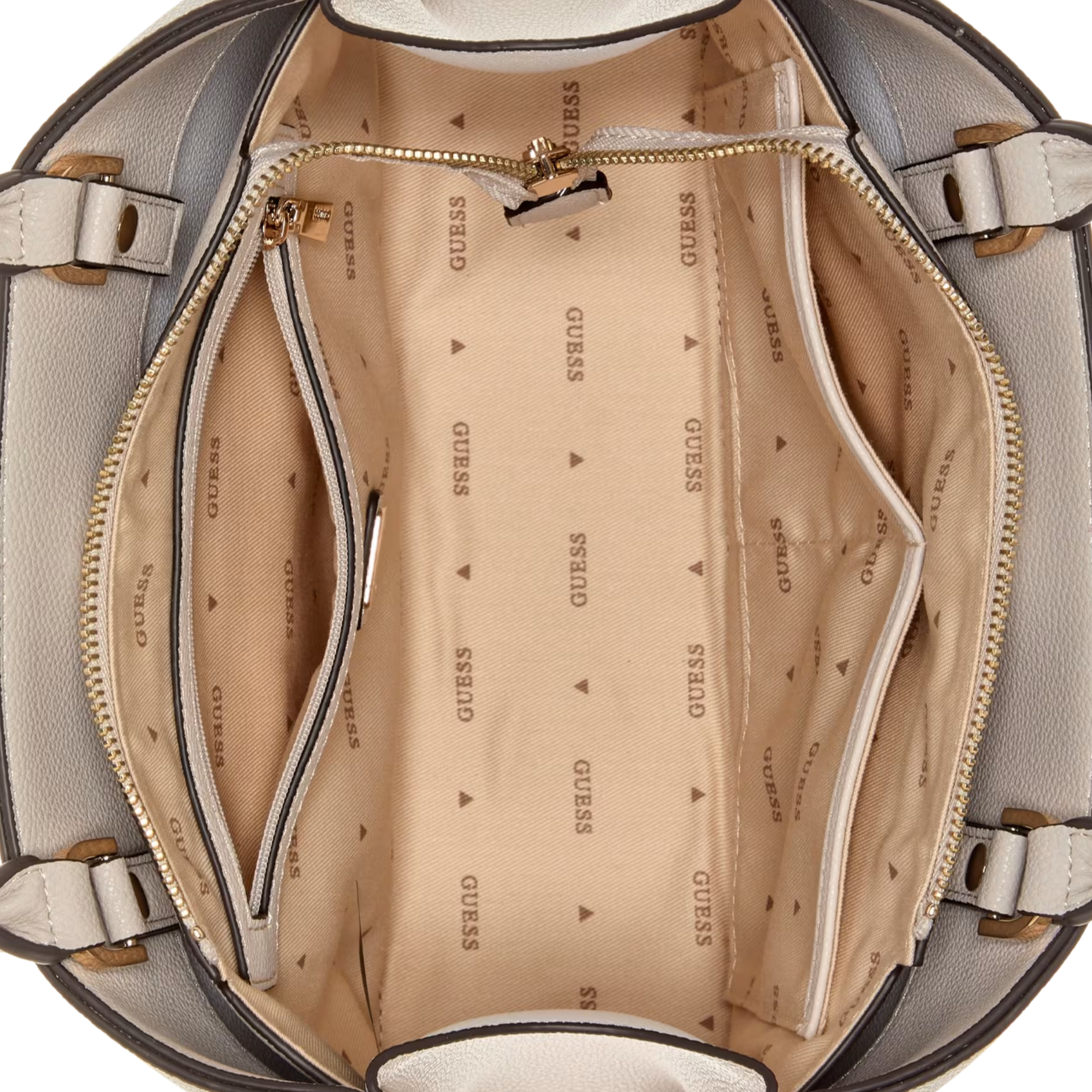 Guess Women Meridian Shoulder Satchel - Ivory