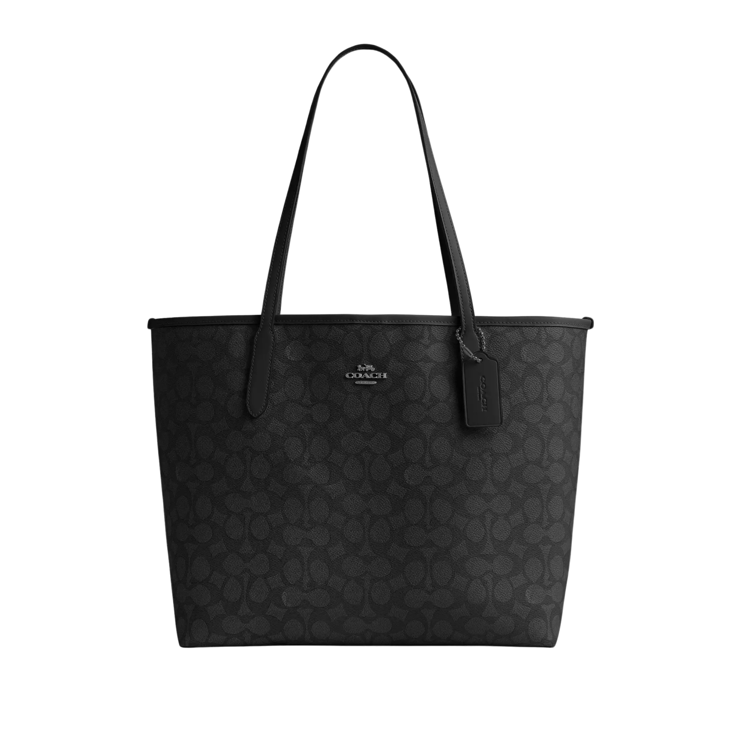 Coach City Tote Bag - Charcoal Black