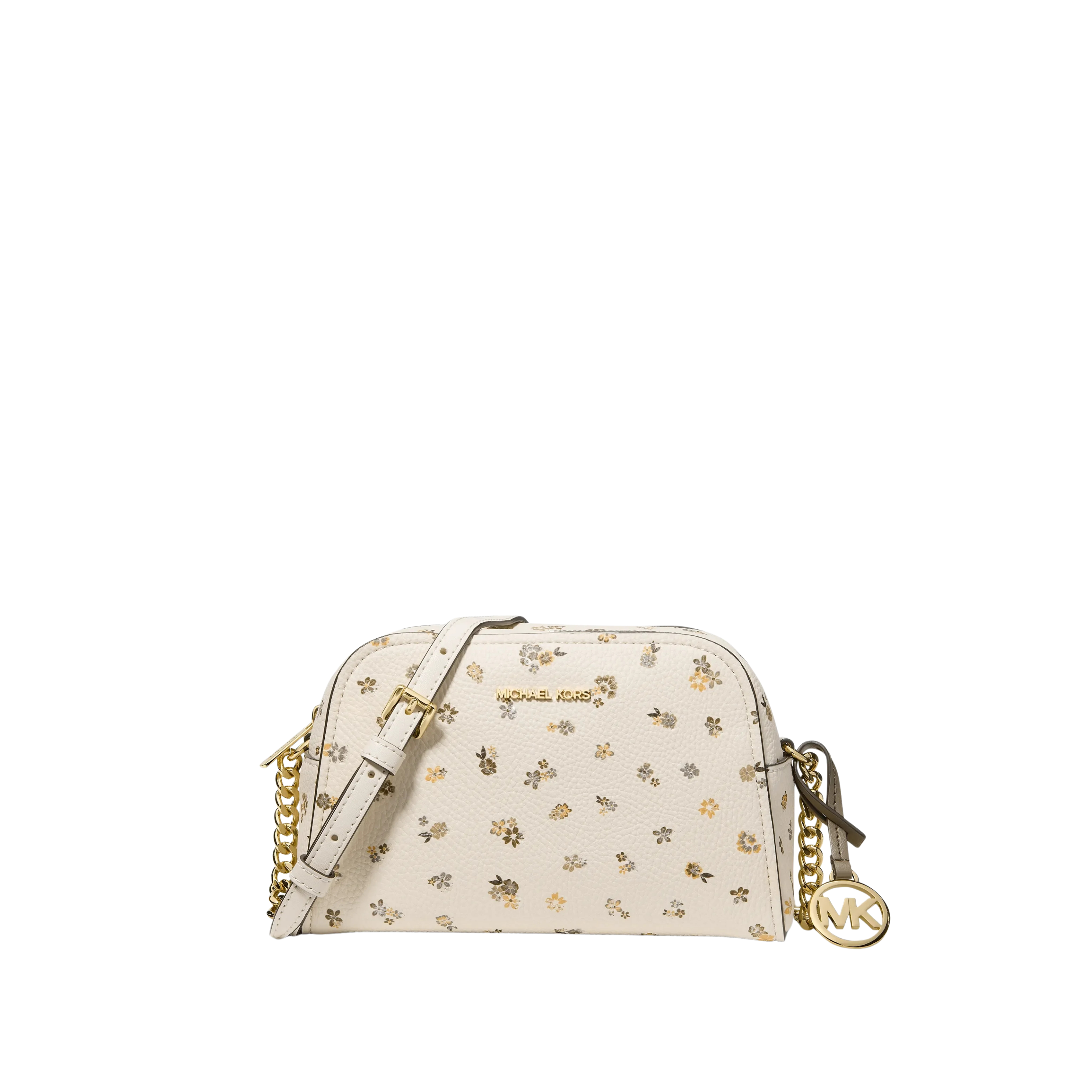 Michael Kors Women Ashton Extra Small Floral Printed Camera Crossbody Bag - Lt Cream