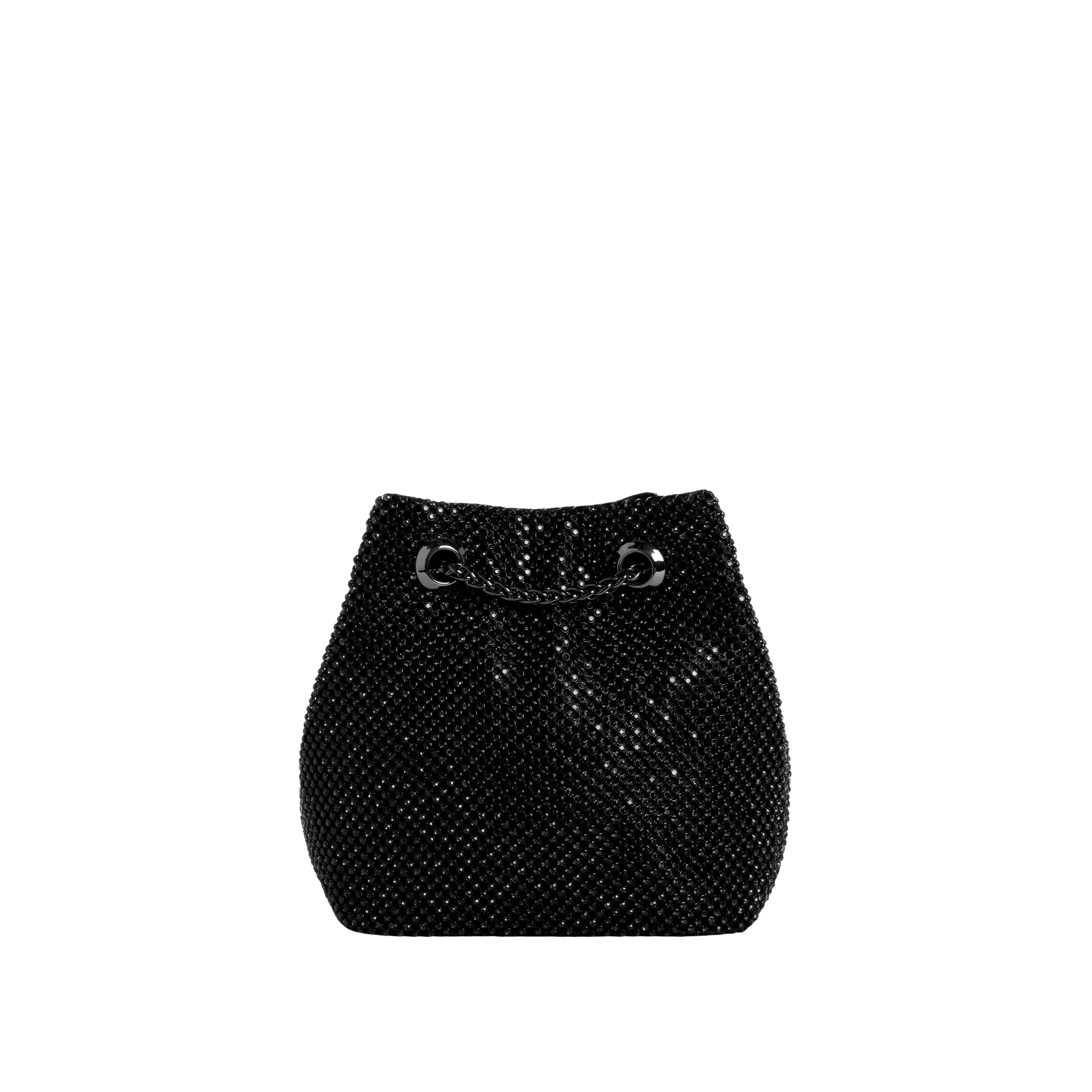 Guess Women Zalina Rhinestone Pouch - Black