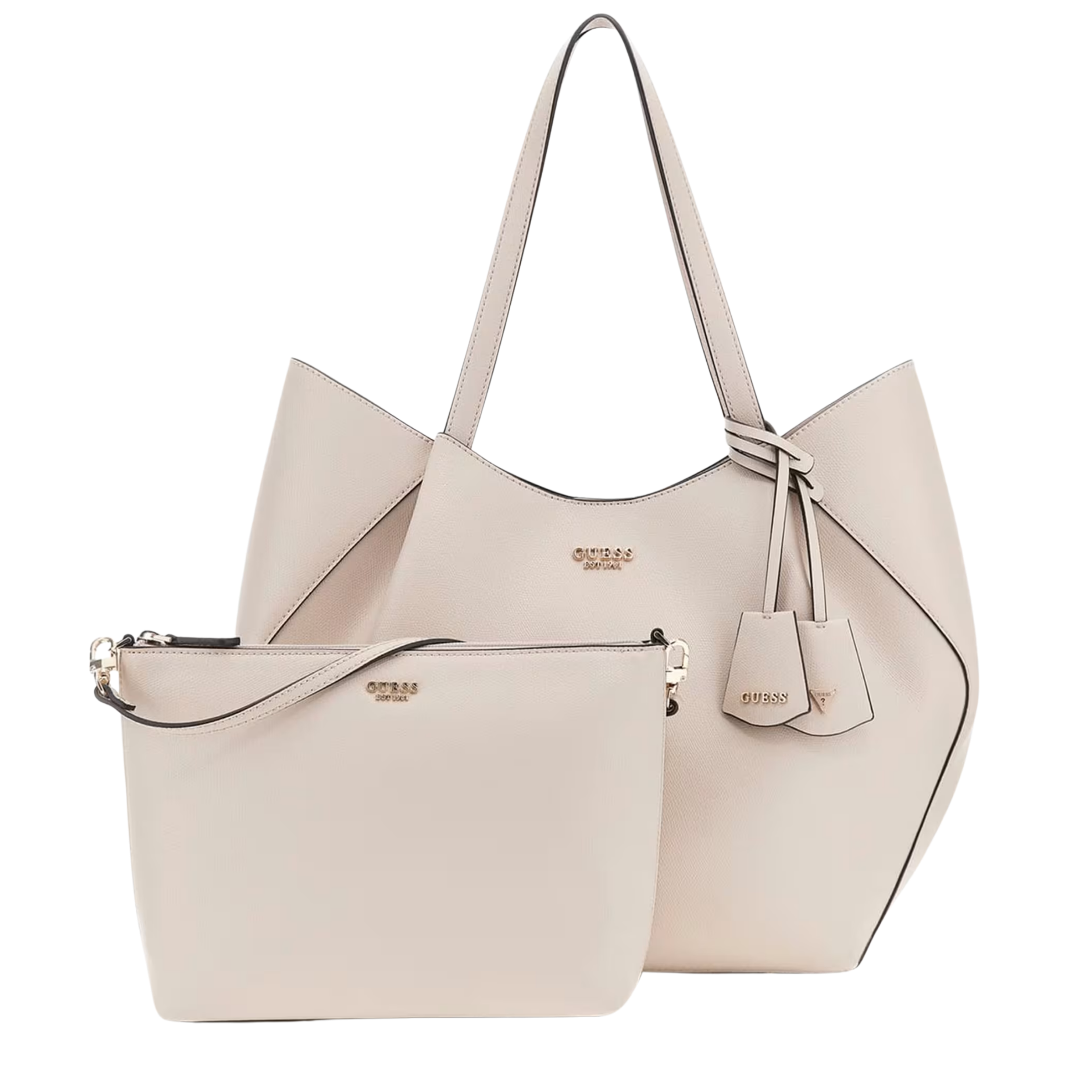 Guess Women Amorette 2 in 1 Tote - Light Taupe