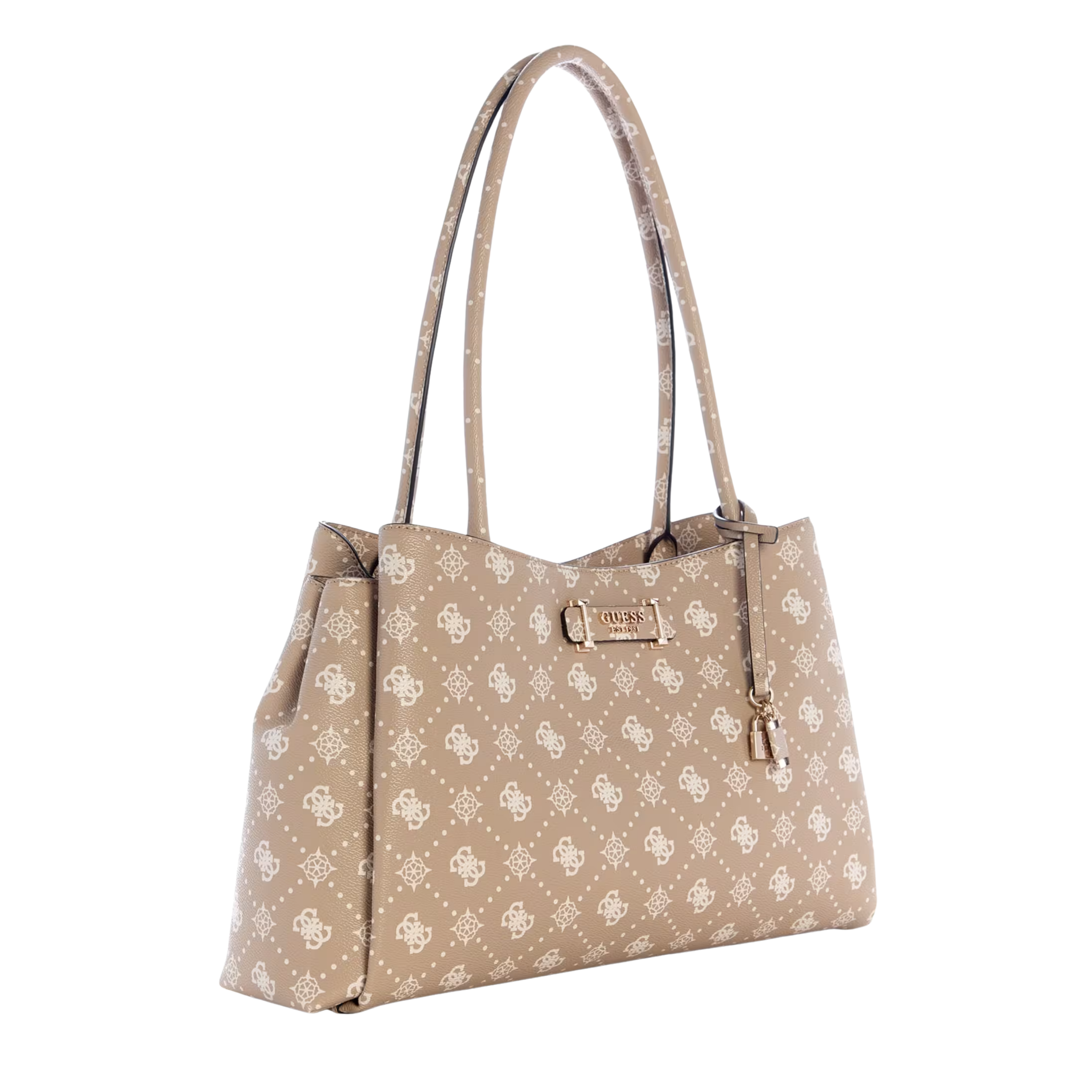 Guess Women Carrie Quattro G Girlfriend Carryall - Beige
