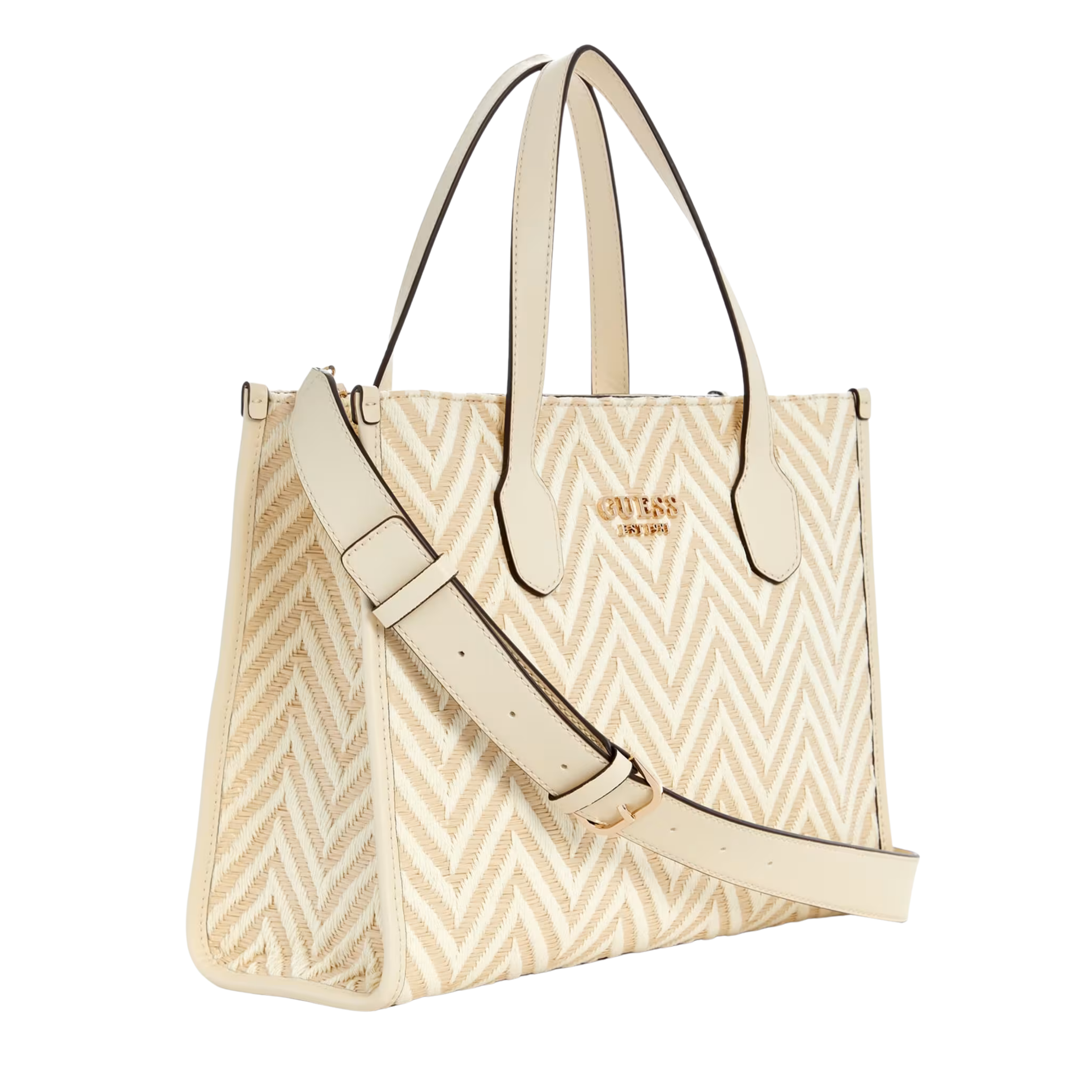 Guess Women Silvana Chevron Tote - Off