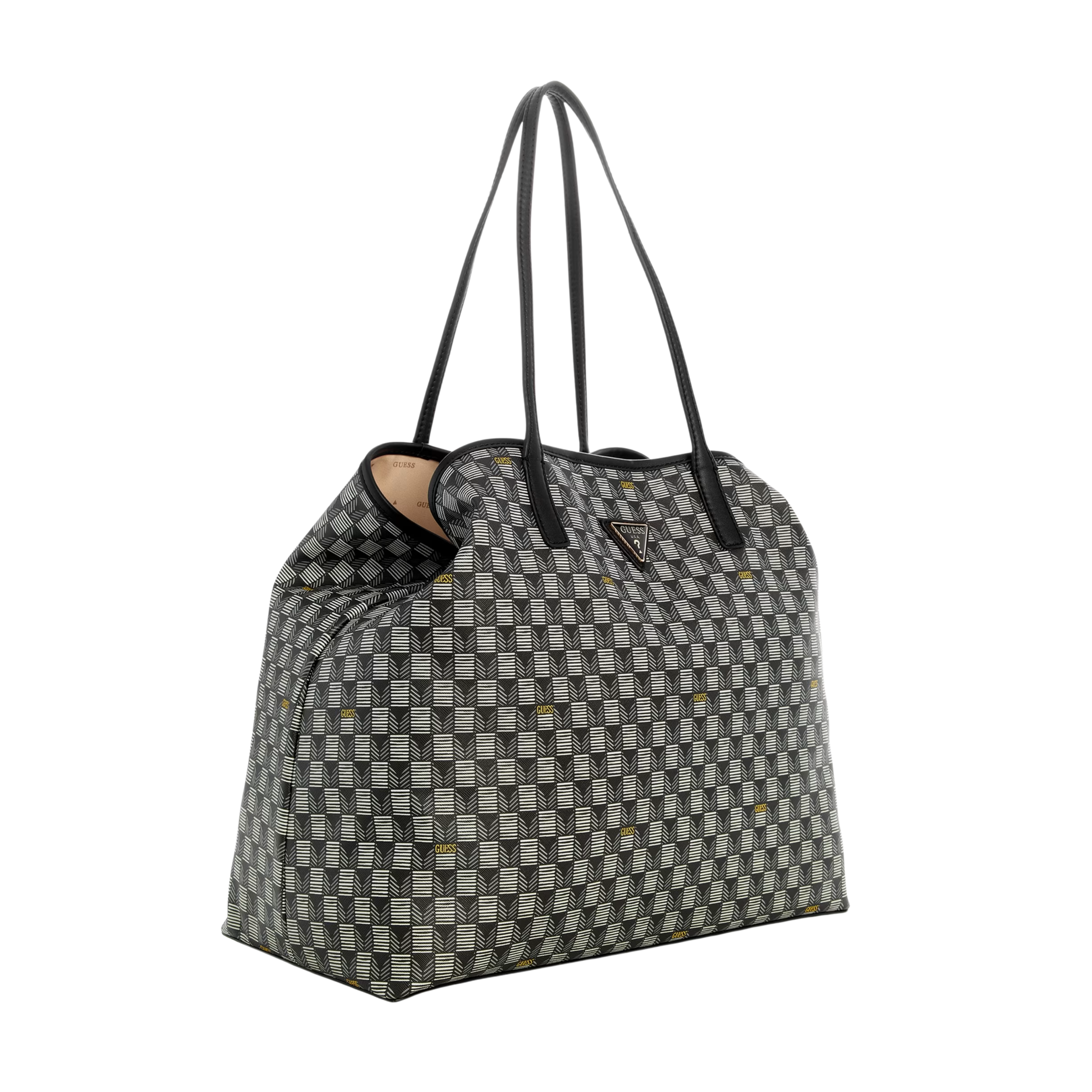 Guess Women G Wave Large Tote Set - Black