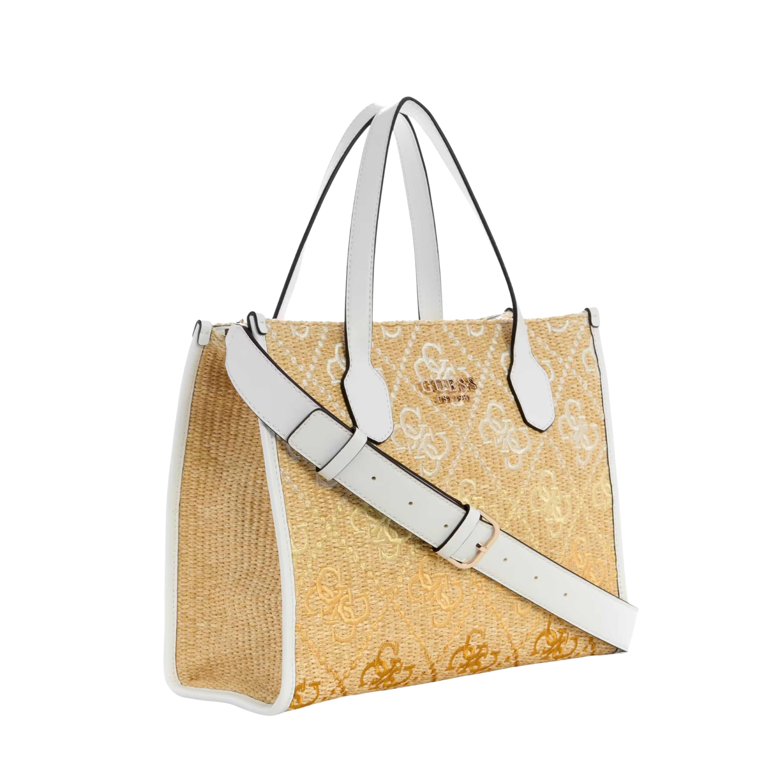 Guess Women Silvana Raffia Tote - Chino