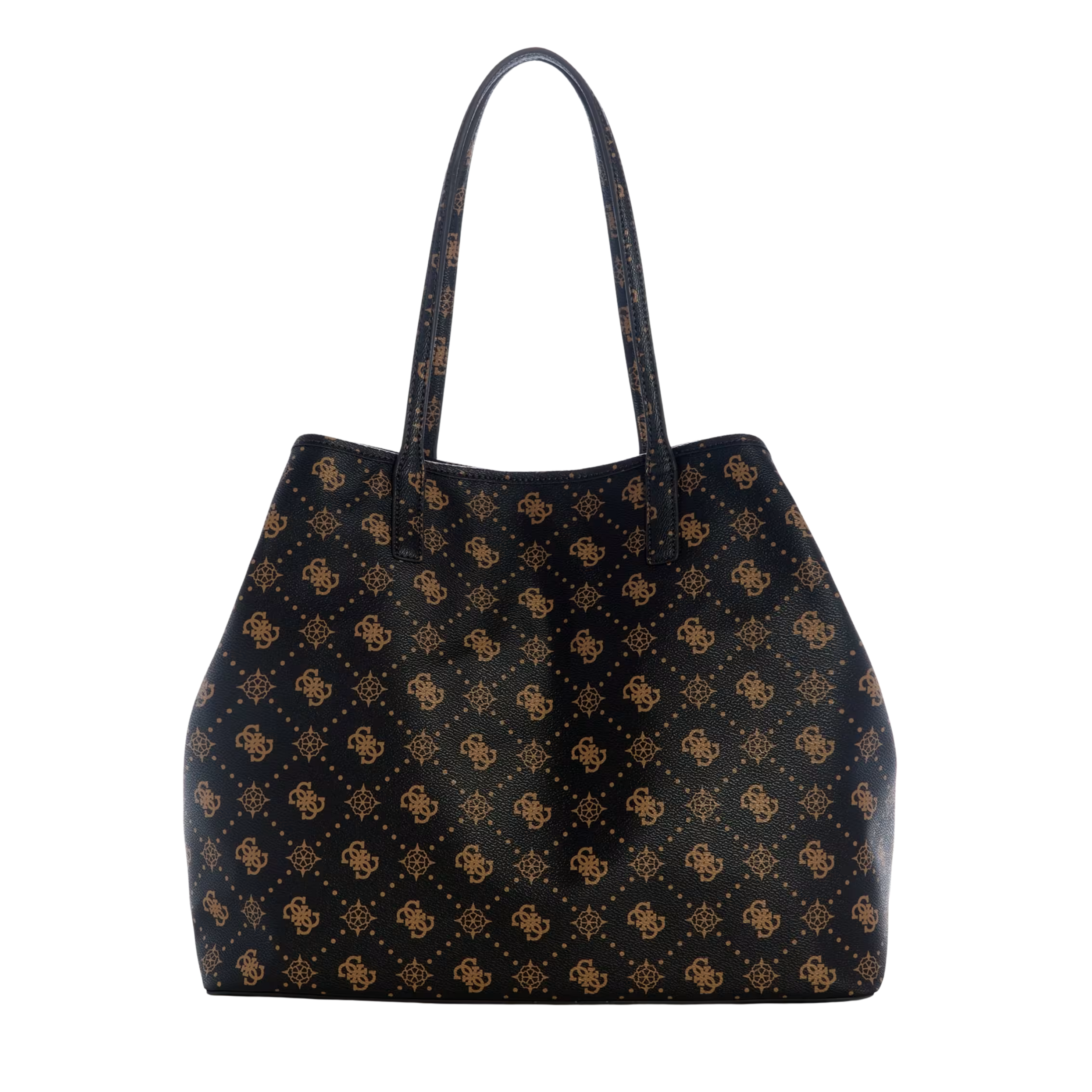 Guess Women Carrie Large Logo Tote - Espresso Logo