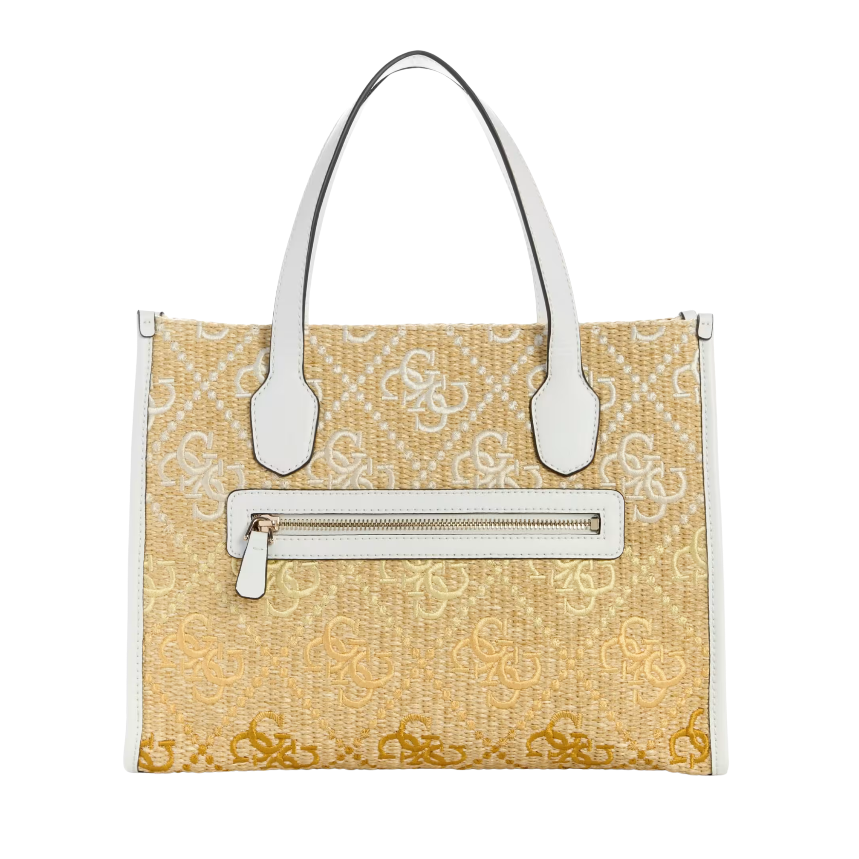 Guess Women Silvana Raffia Tote - Chino