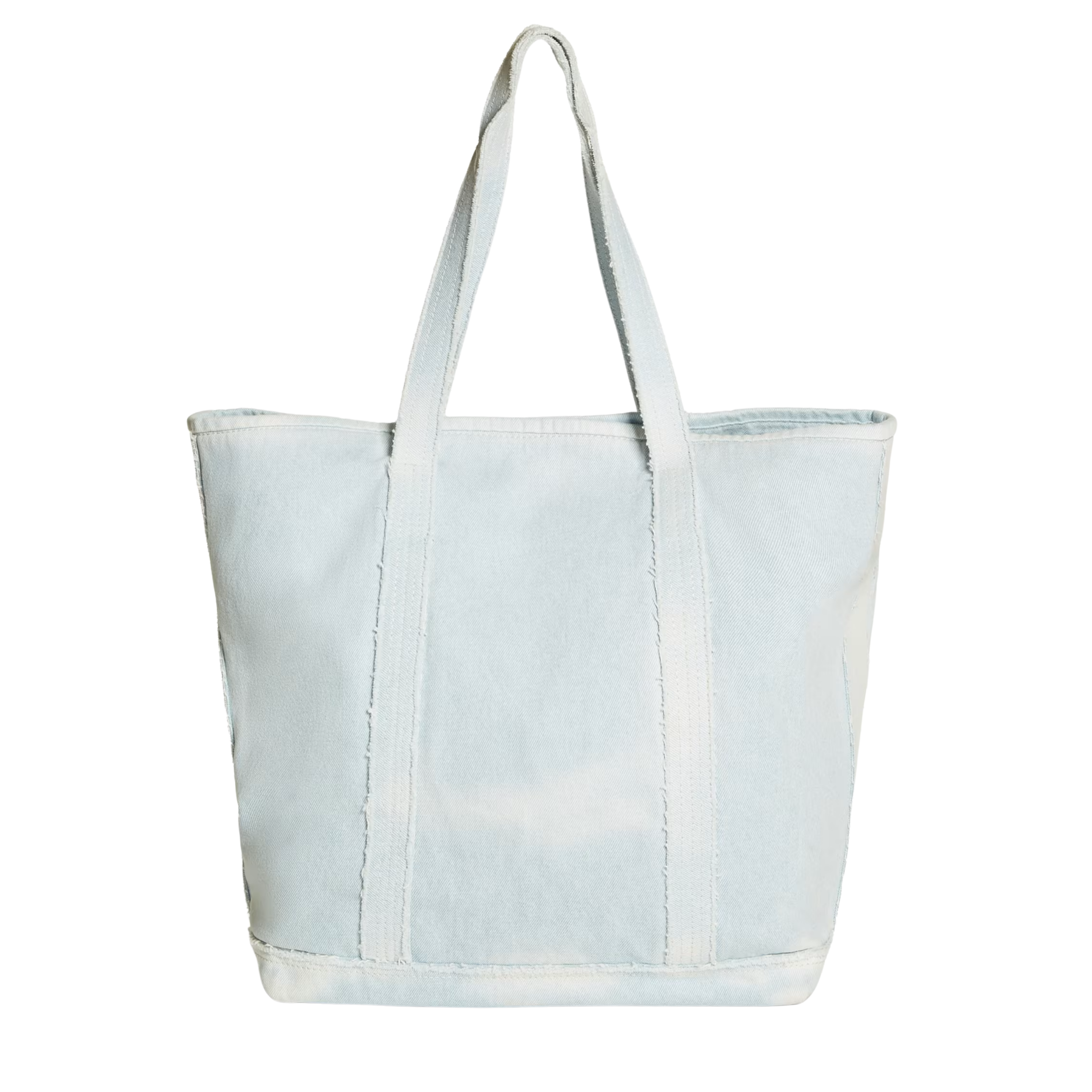 Guess Women Denim Tote Bag - Washed Bluish Denim