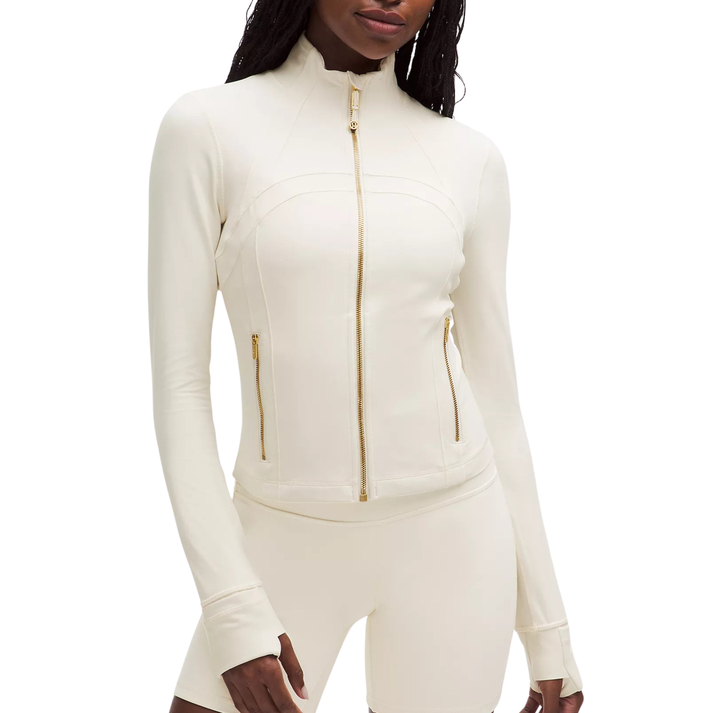 Lululemon Define Cropped Jacket - Light Ivory Gold