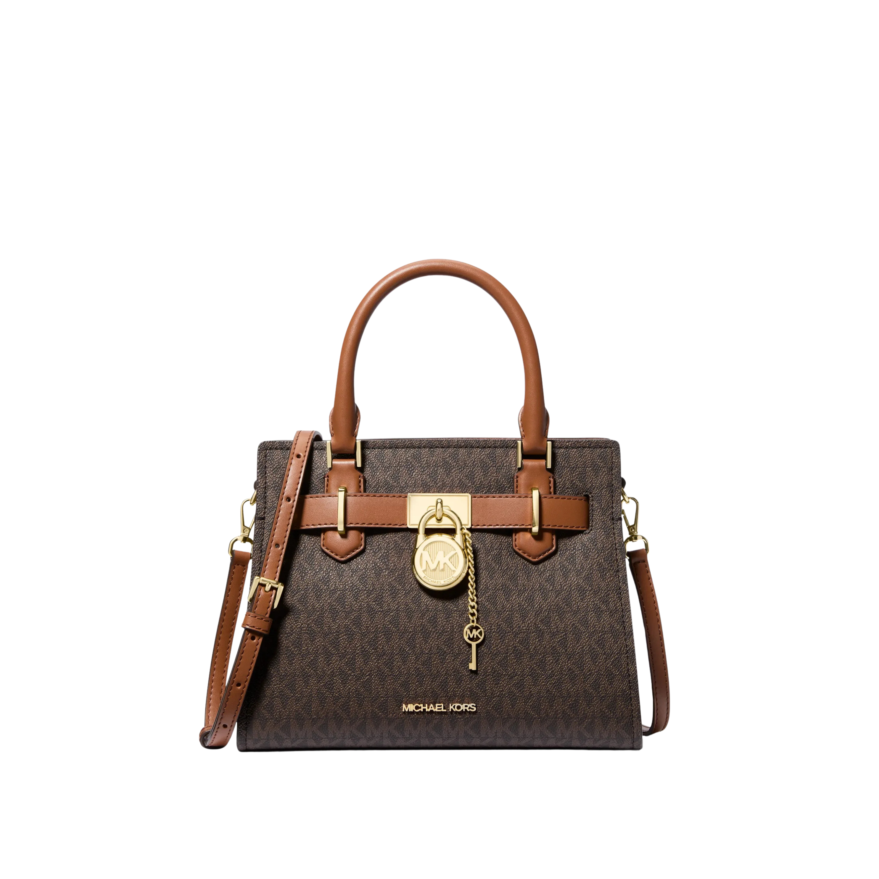 Michael Kors Women Hamilton Small Logo Satchel - Brown