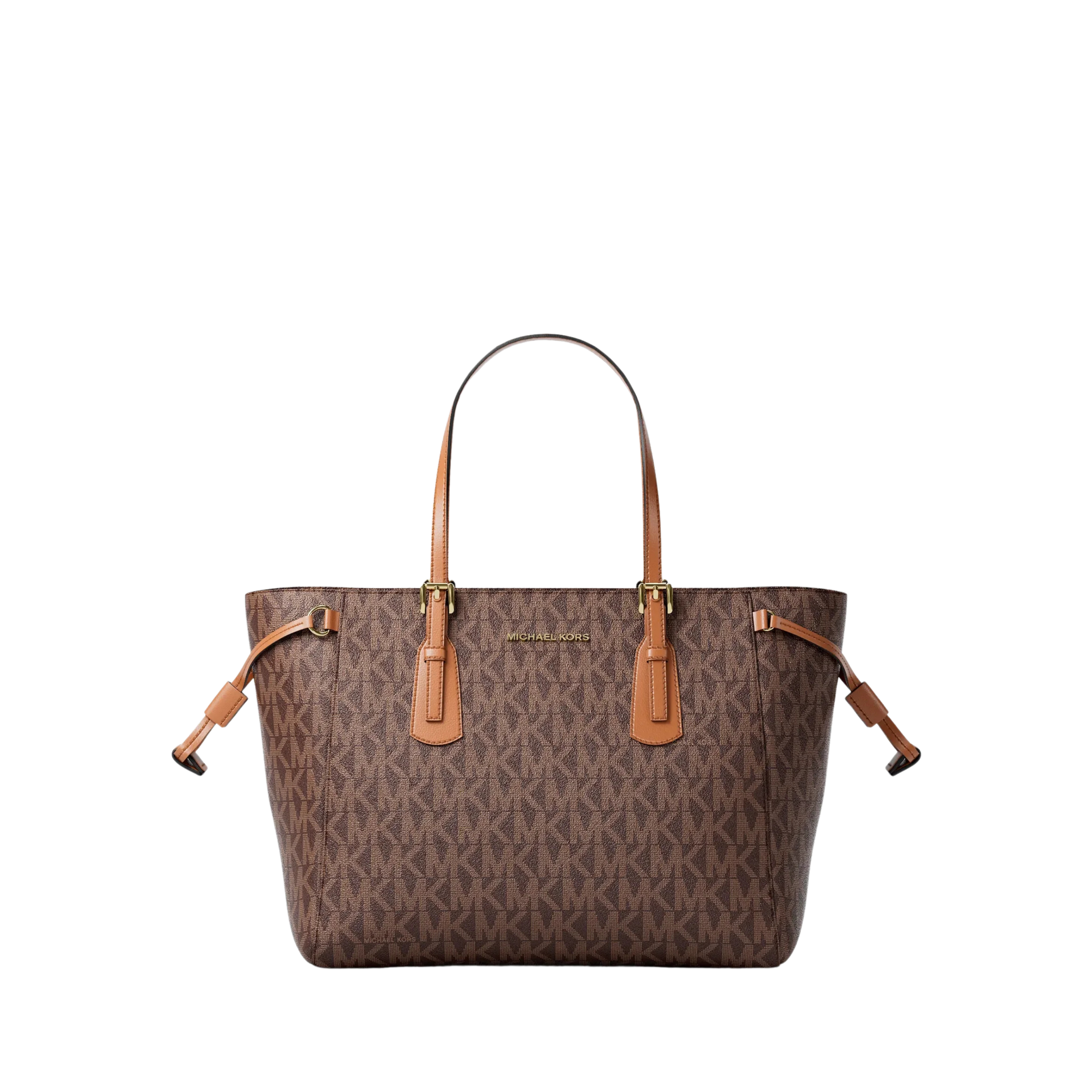 Michael Kors Women Voyager Extra Small Signature Logo Convertible Crossbody Bag - Brown