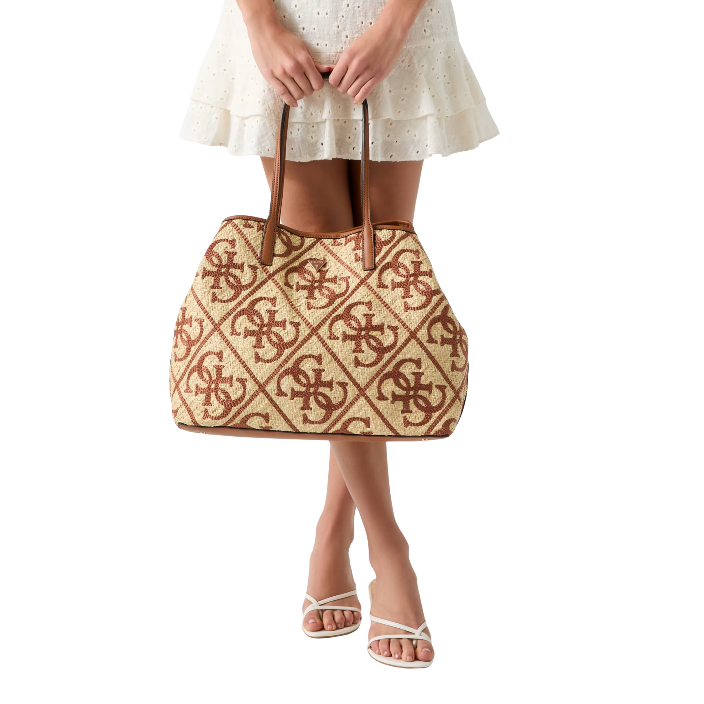 Guess Women Kirsten Tote Bag - Natural Caramel