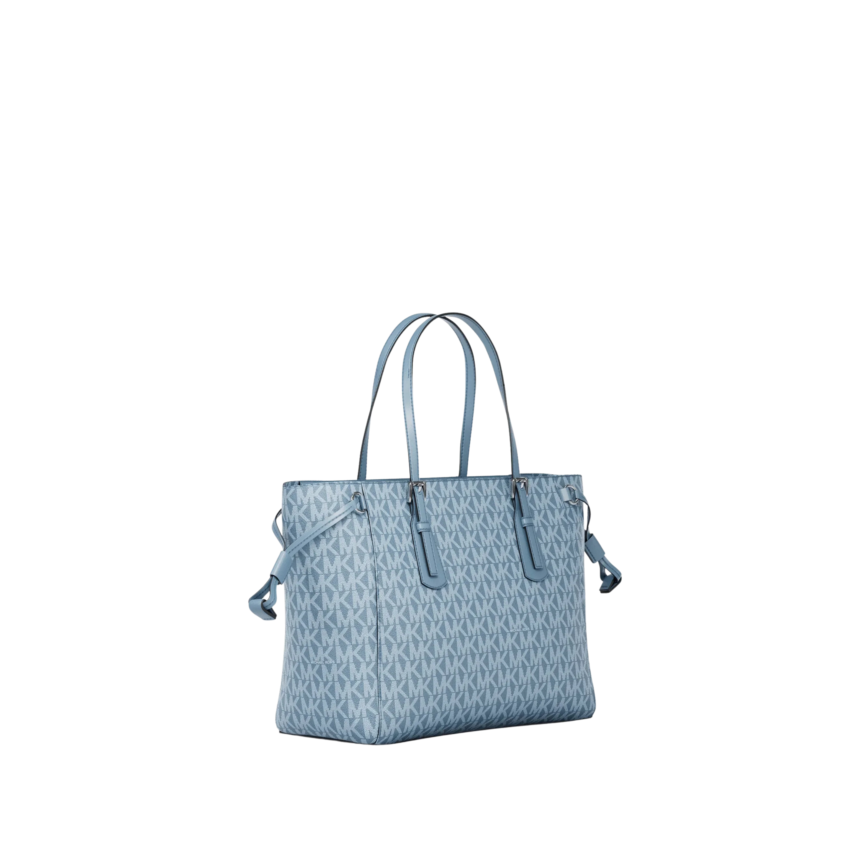 Michael Kors Women Voyager Extra Small Signature Logo Tote Bag - Denim