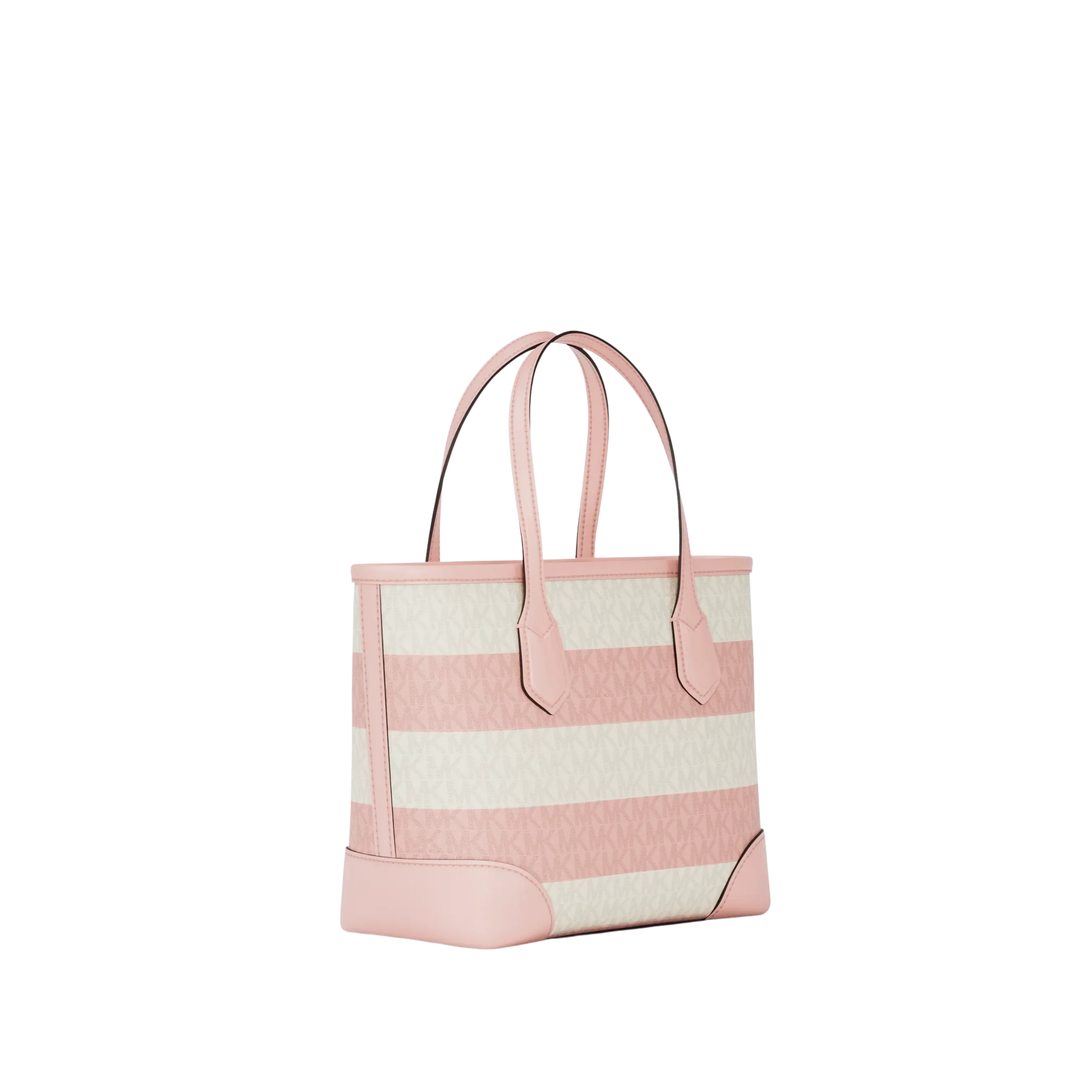 Michael Kors Women Eva Extra Small Striped Signature Logo Convertible Tote Bag - Powder Blush (Copia)