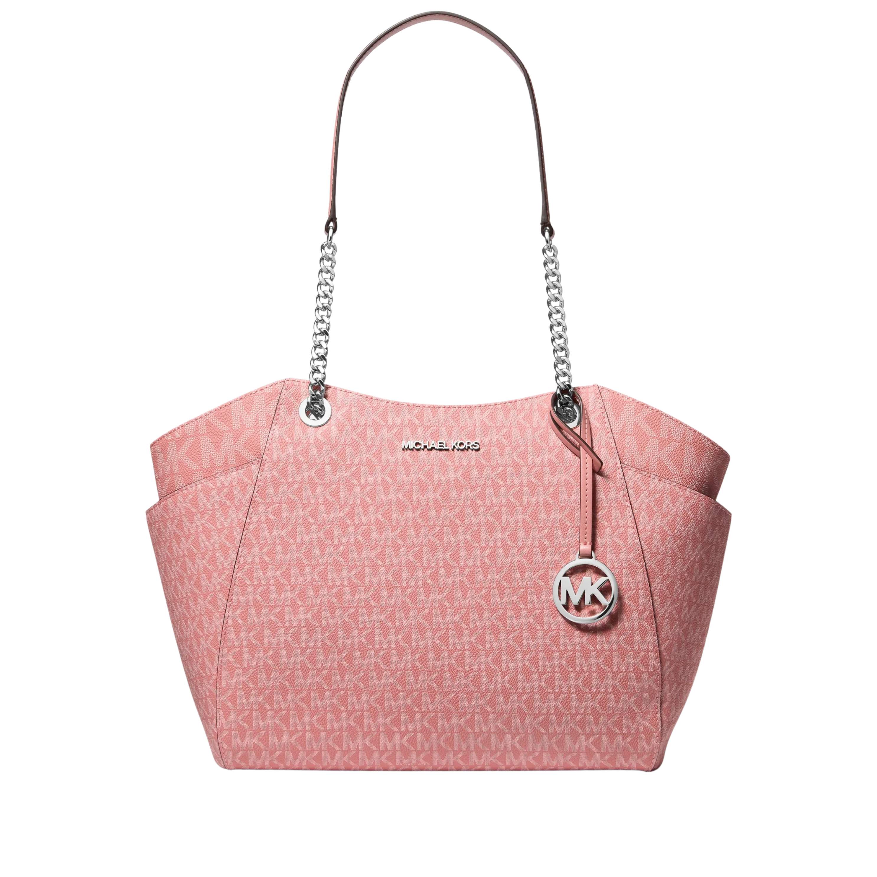 Michael Kors Women Jet Set Large Signature Logo Shoulder Bag - Sunset Rose