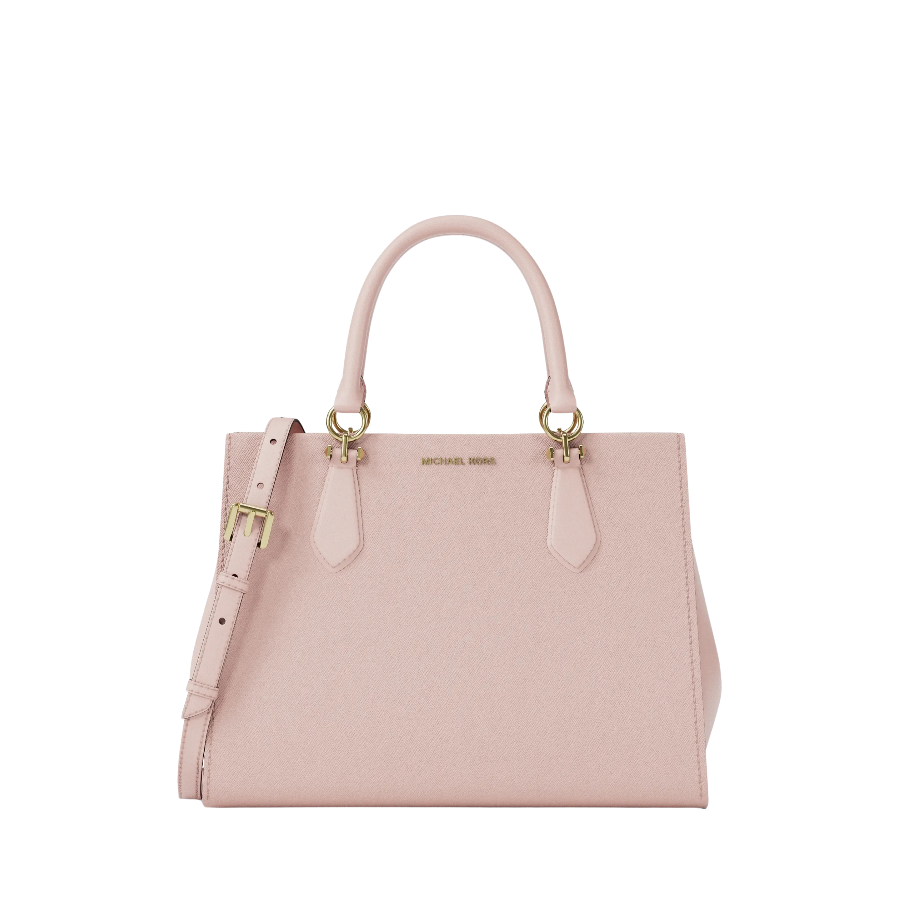Michael Kors Women Marilyn Medium Saffiano Leather Satchel - Powder Blush