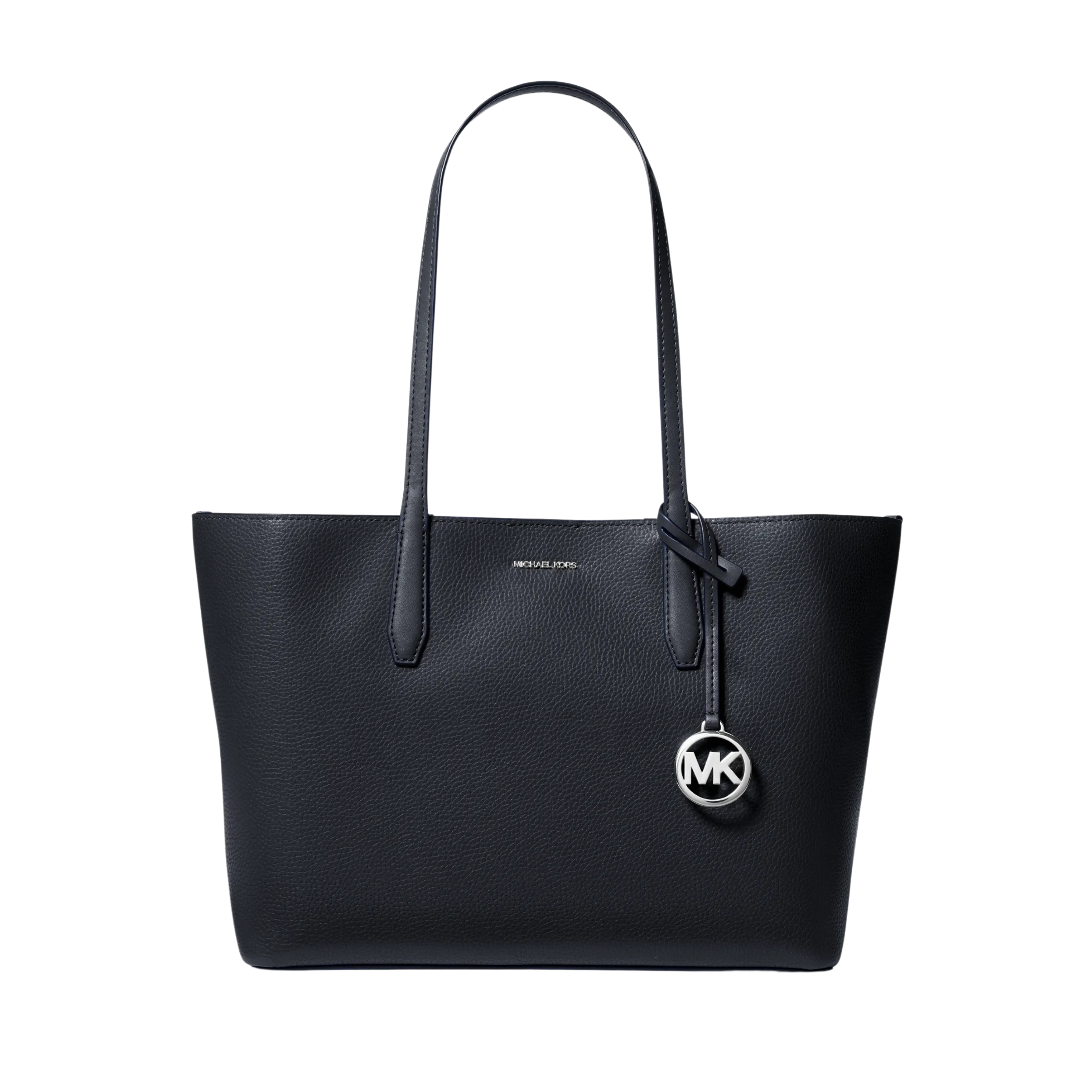 Michael Kors Women Avalon Medium Pebbled Leather Tote Bag - Navy