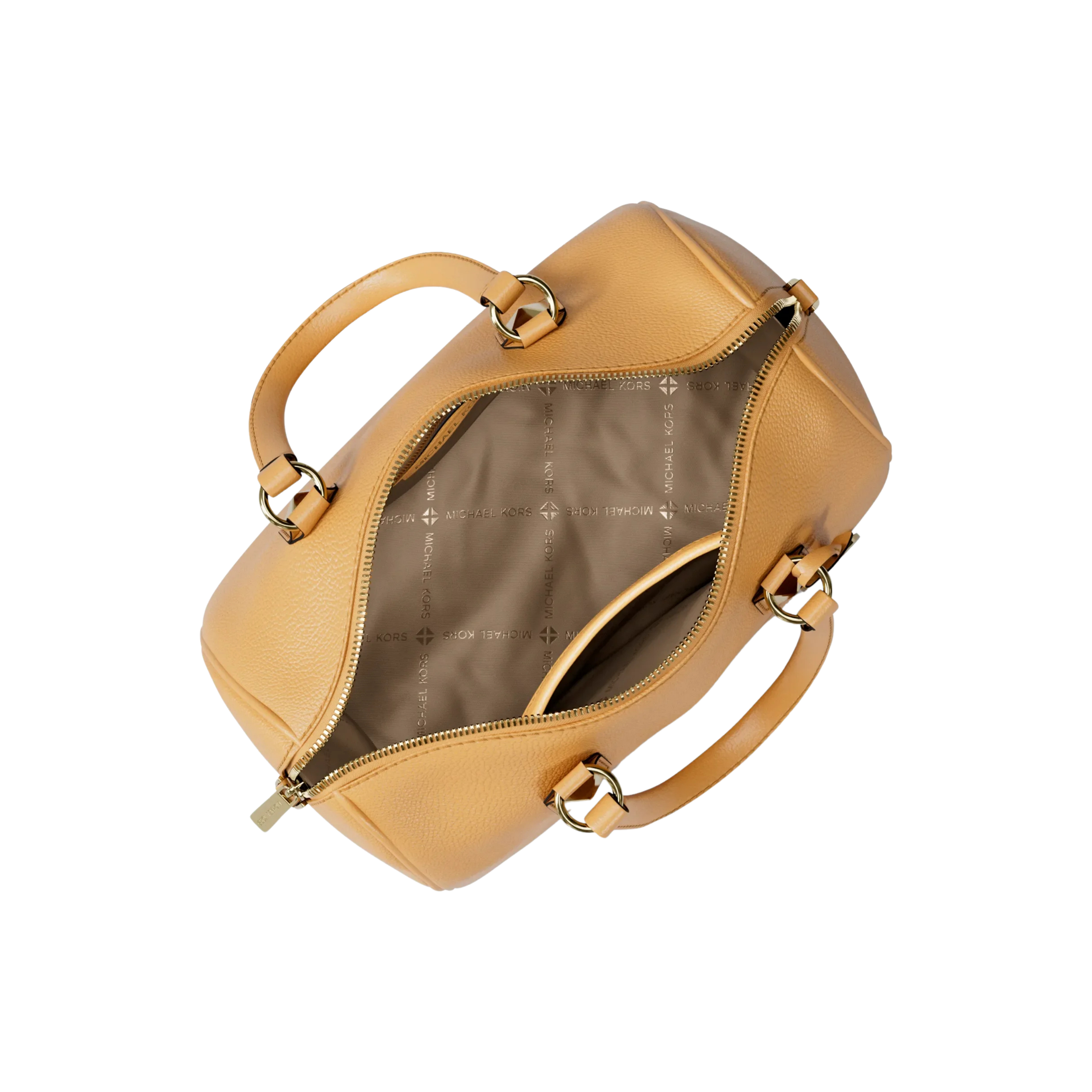 Michael Kors Women Grayson Medium Pebbled Leather Duffel Bag - Honeywheat