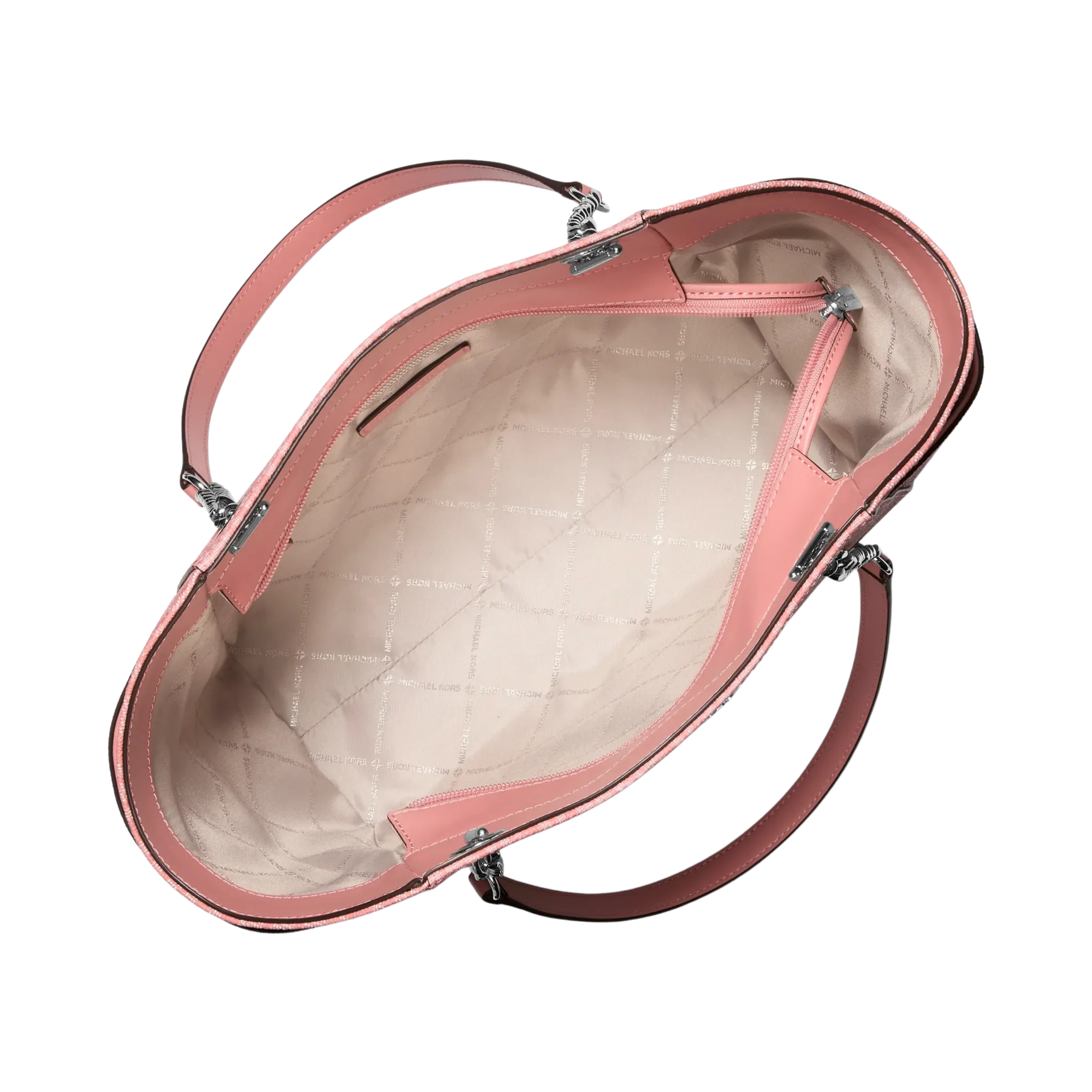 Michael Kors Women Jet Set Large Signature Logo Shoulder Bag - Sunset Rose