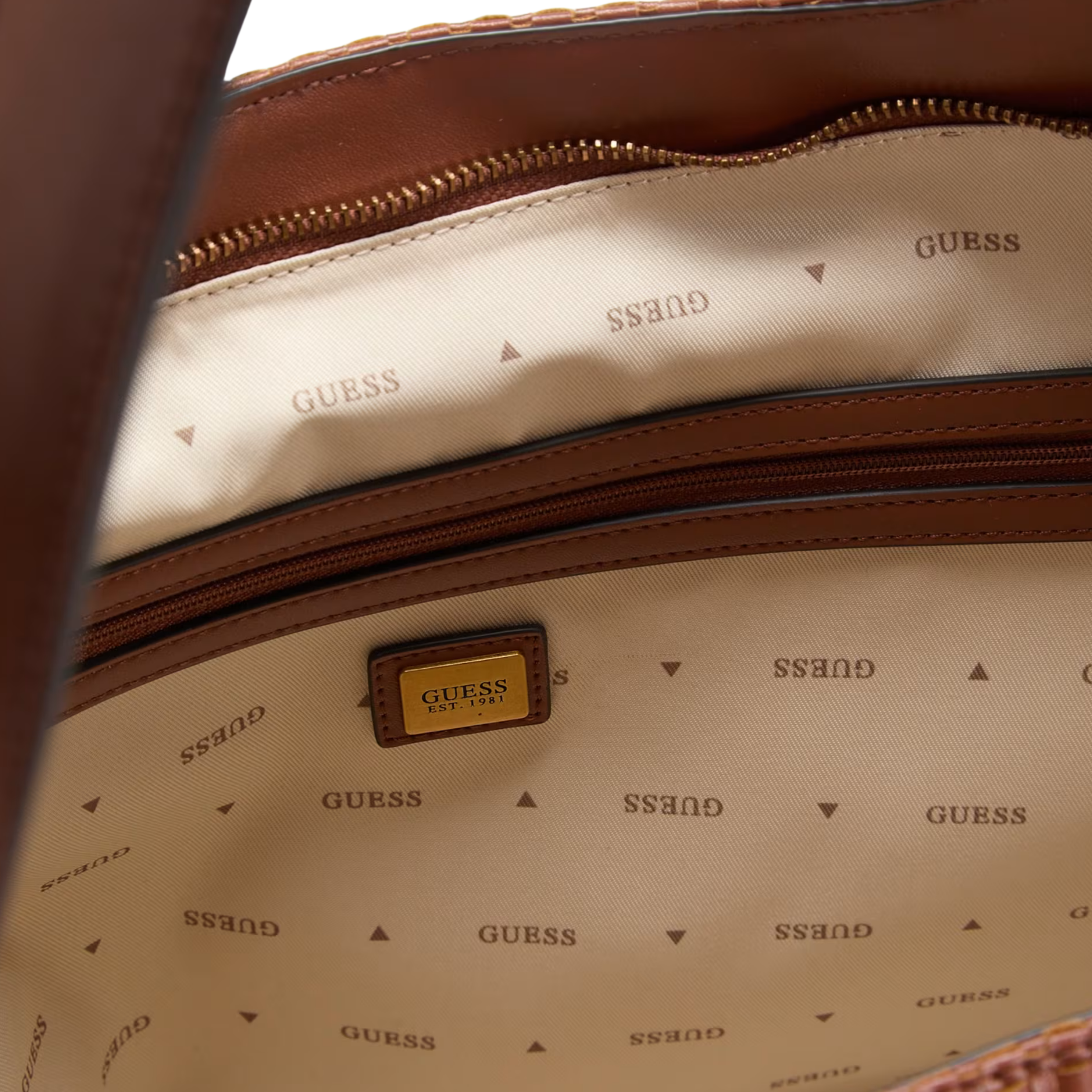 Guess Women Camden Large Tote Bag - Cognac