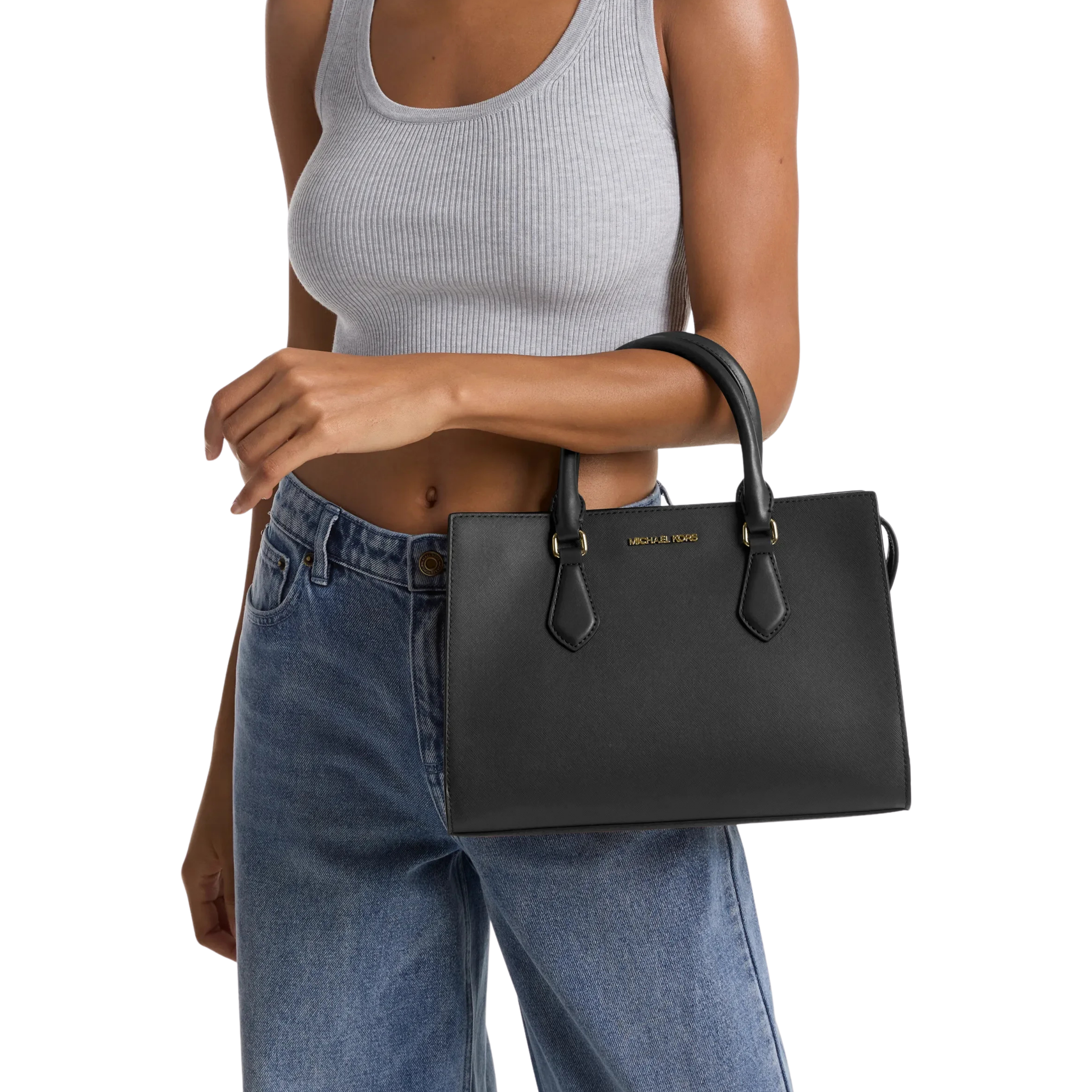 Michael Kors Women Sheila Medium Satchel - Black