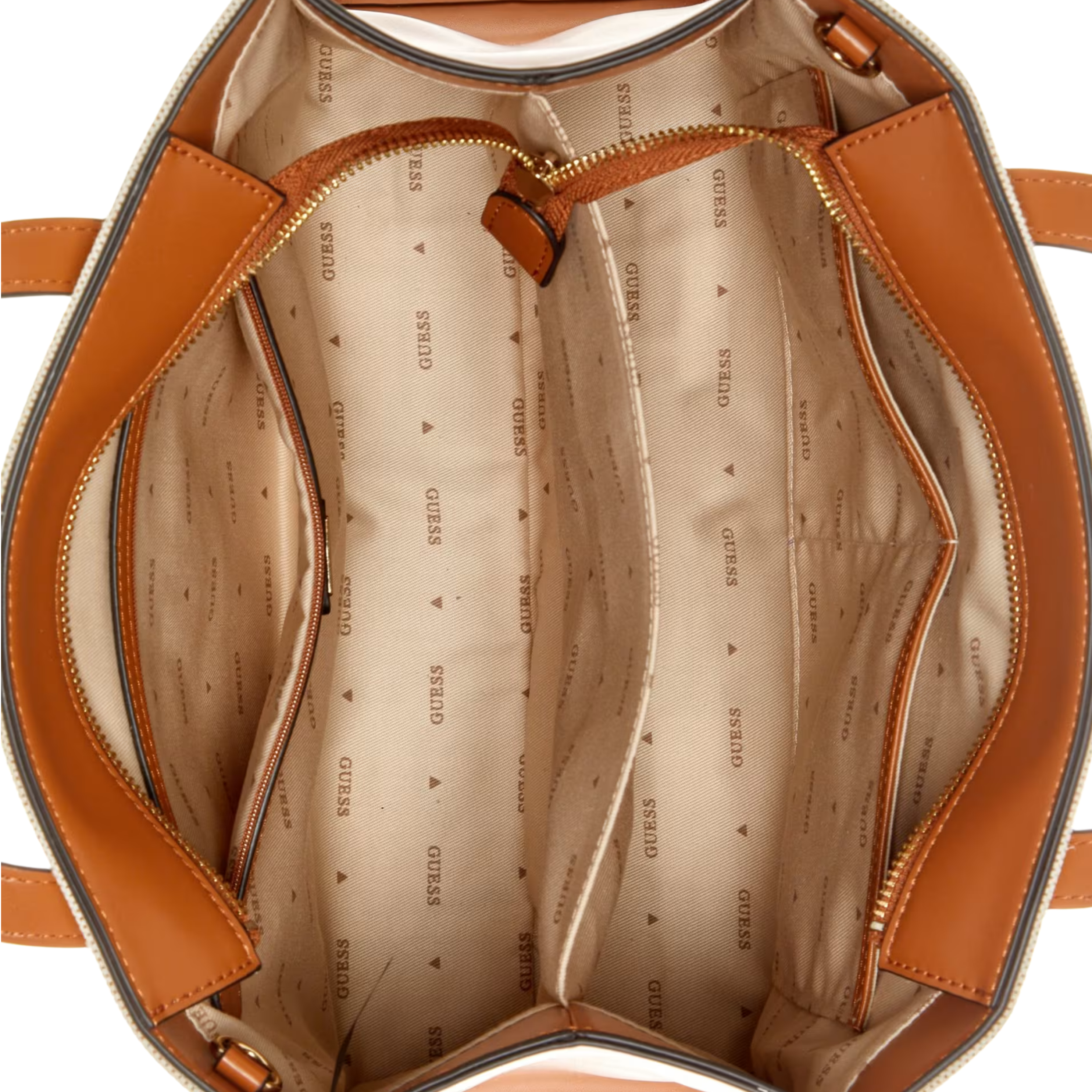 Guess Women G Status Canvas Tote - Brown