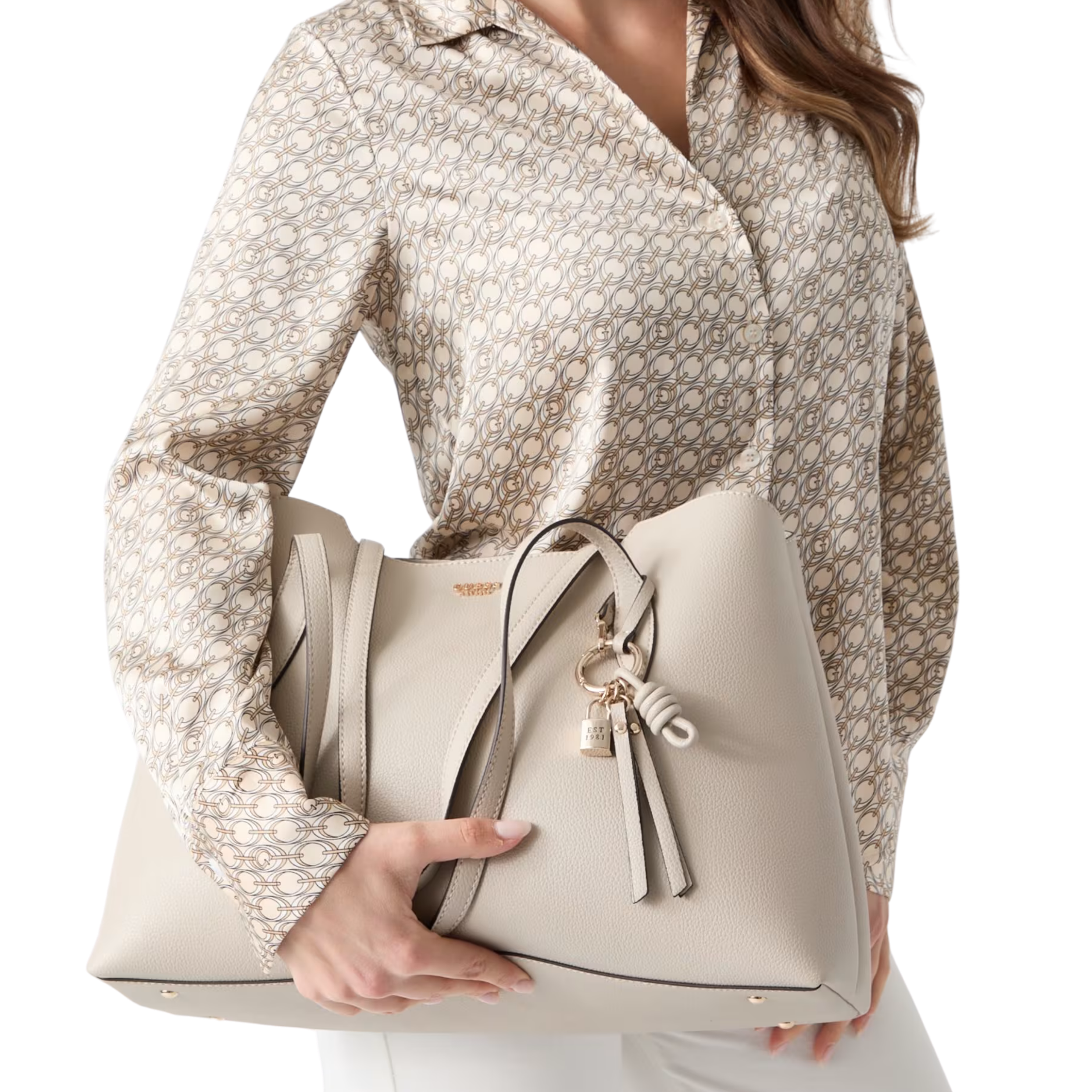 Guess Women Melody Tote Bag - Beige