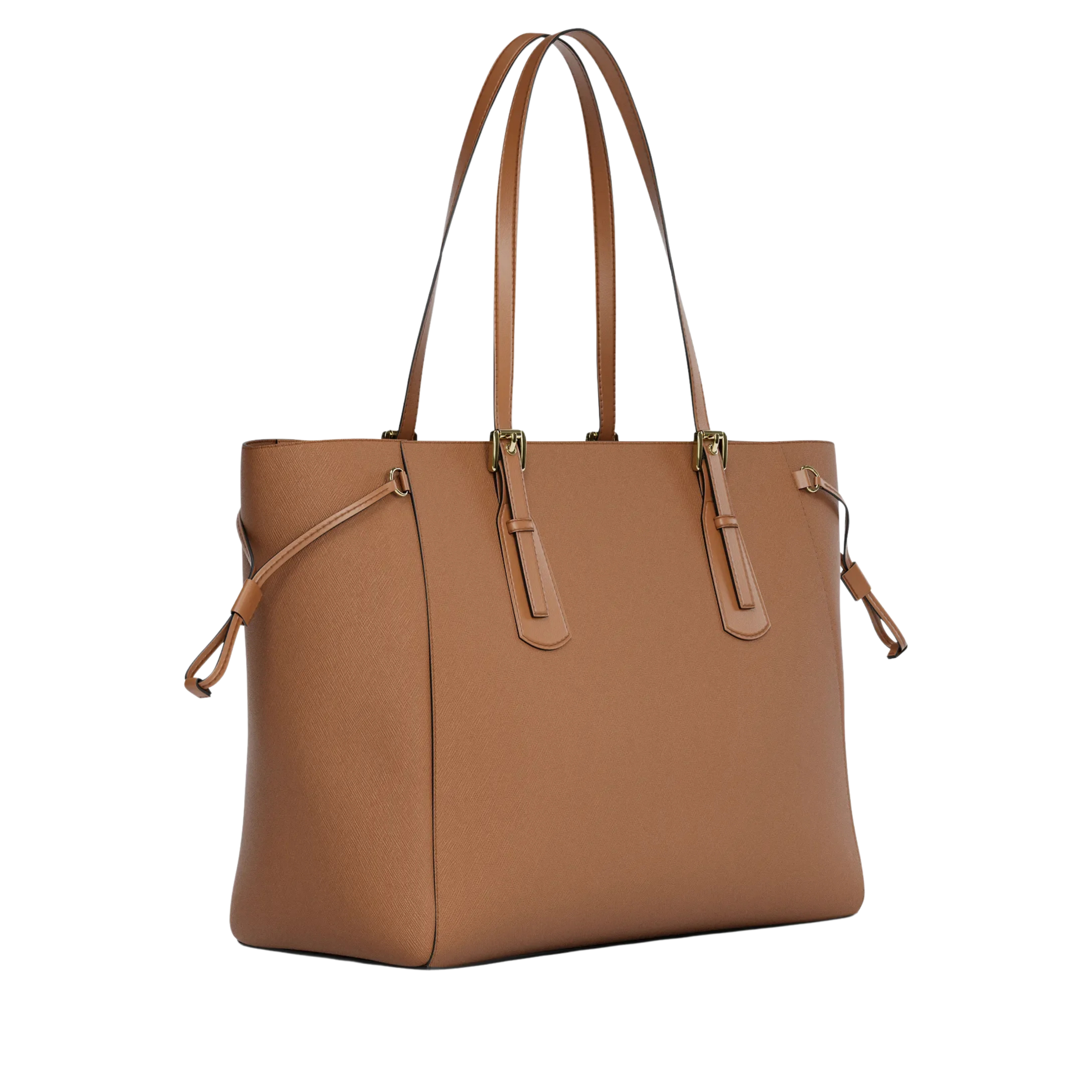 Michael Kors Women Voyager Large Saffiano Leather Tote Bag - Luggage