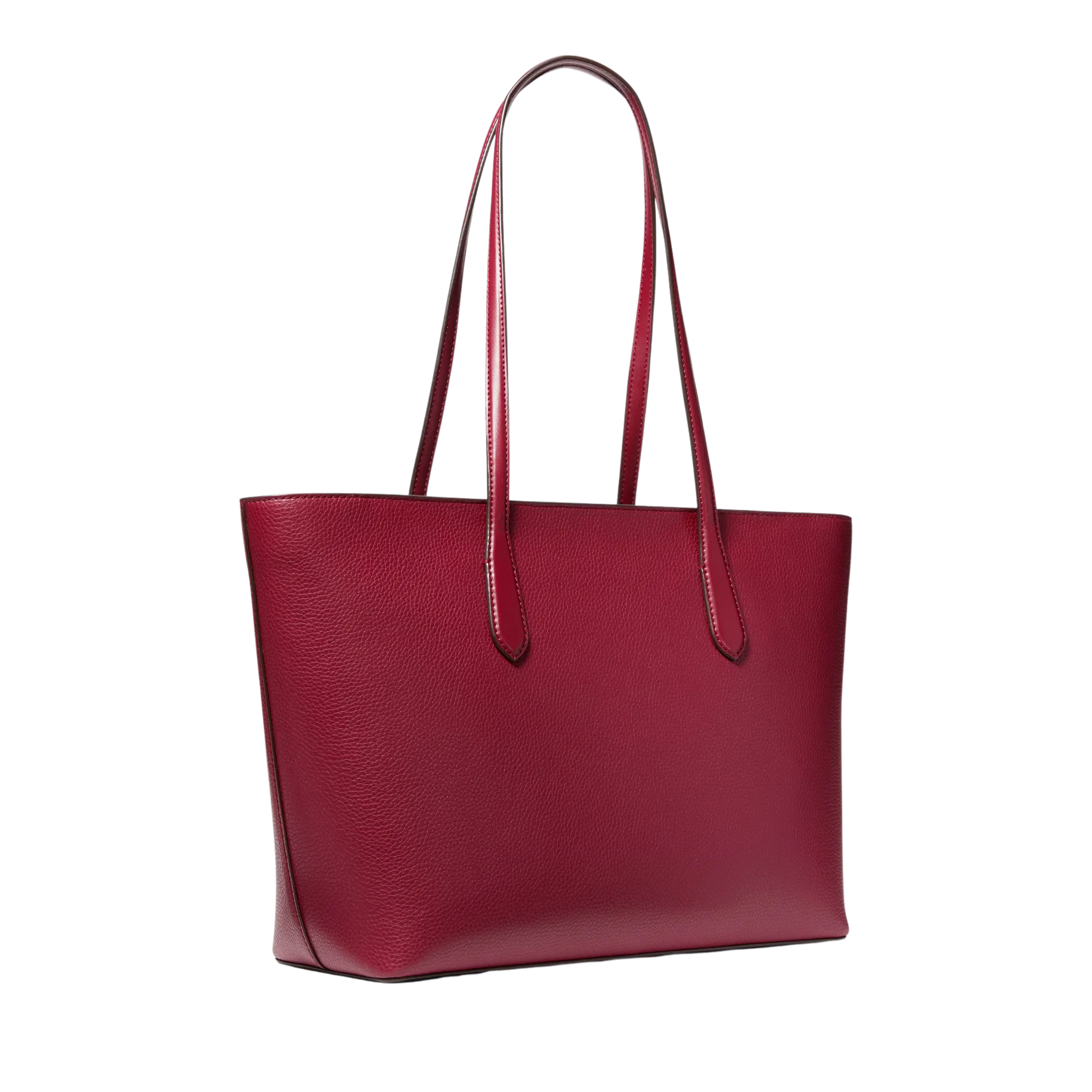 Michael Kors Women Arden Large Pebbled Leather Tote Bag - Maroon