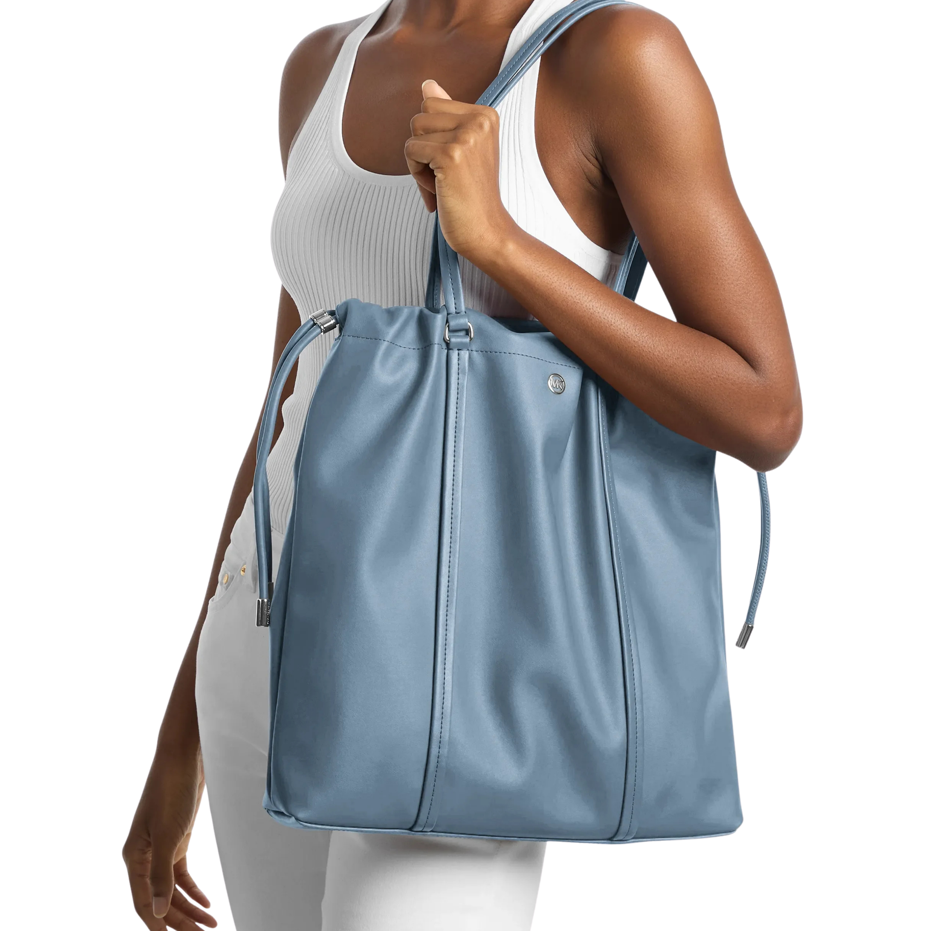 Michael Kors Women Matilda Large Cinch Tote Bag - Denim