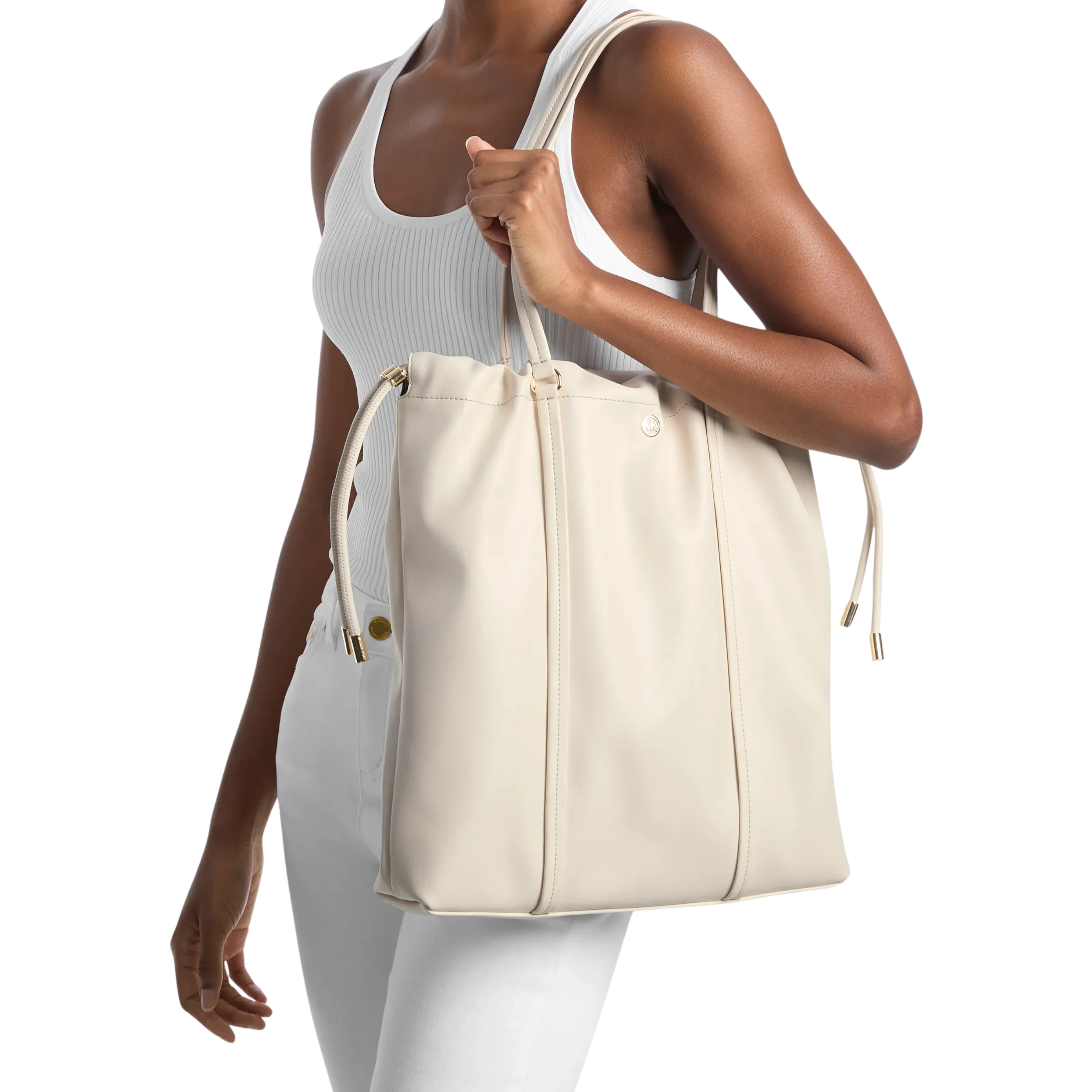 Michael Kors Women Matilda Large Cinch Tote Bag - Lt Cream