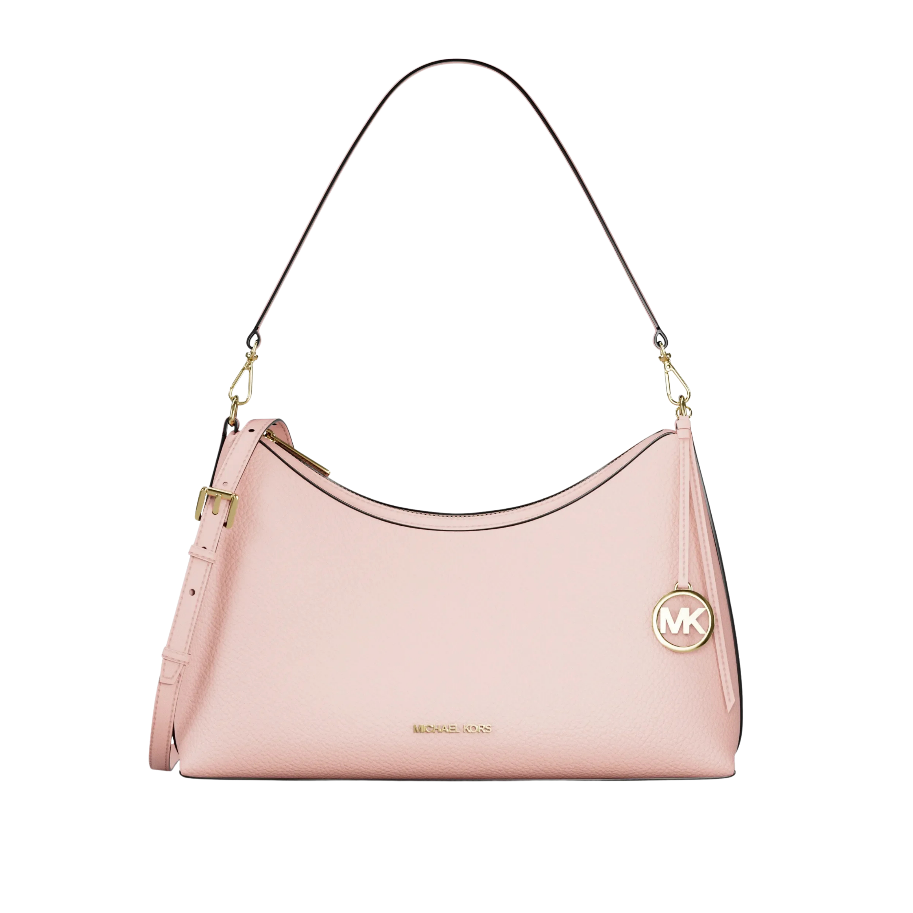 Michael Kors Women Sammy Medium Pebbled Leather Convertible Shoulder Bag - Powder Blush