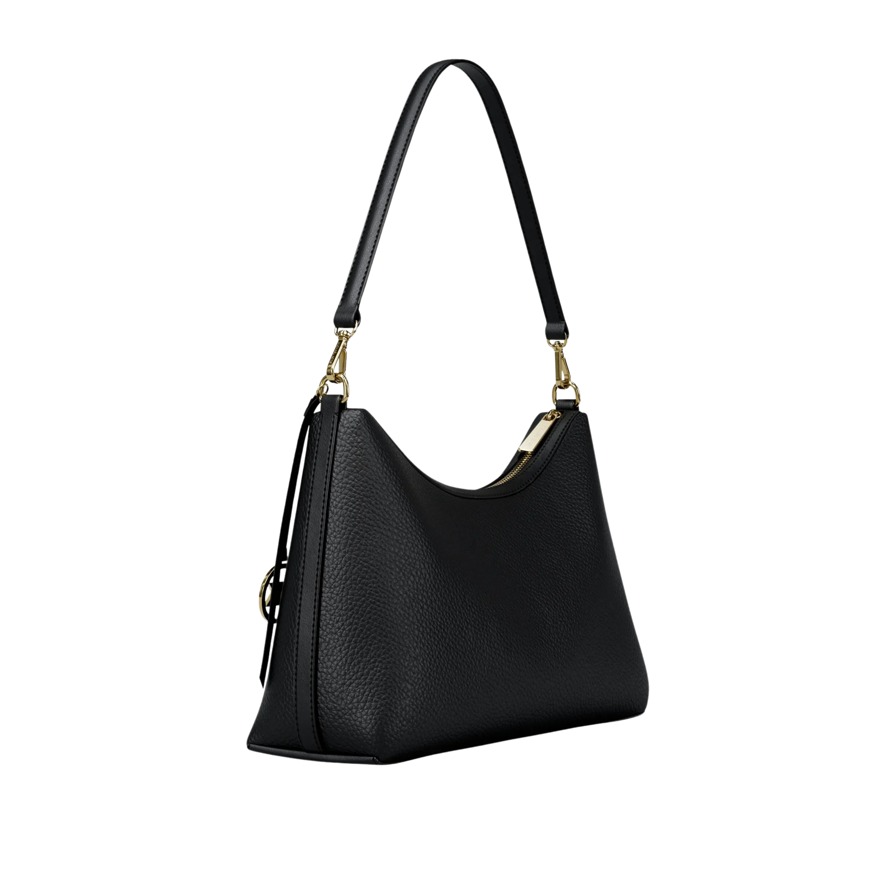 Michael Kors Women Sammy Medium Pebbled Leather Convertible Shoulder Bag - Black