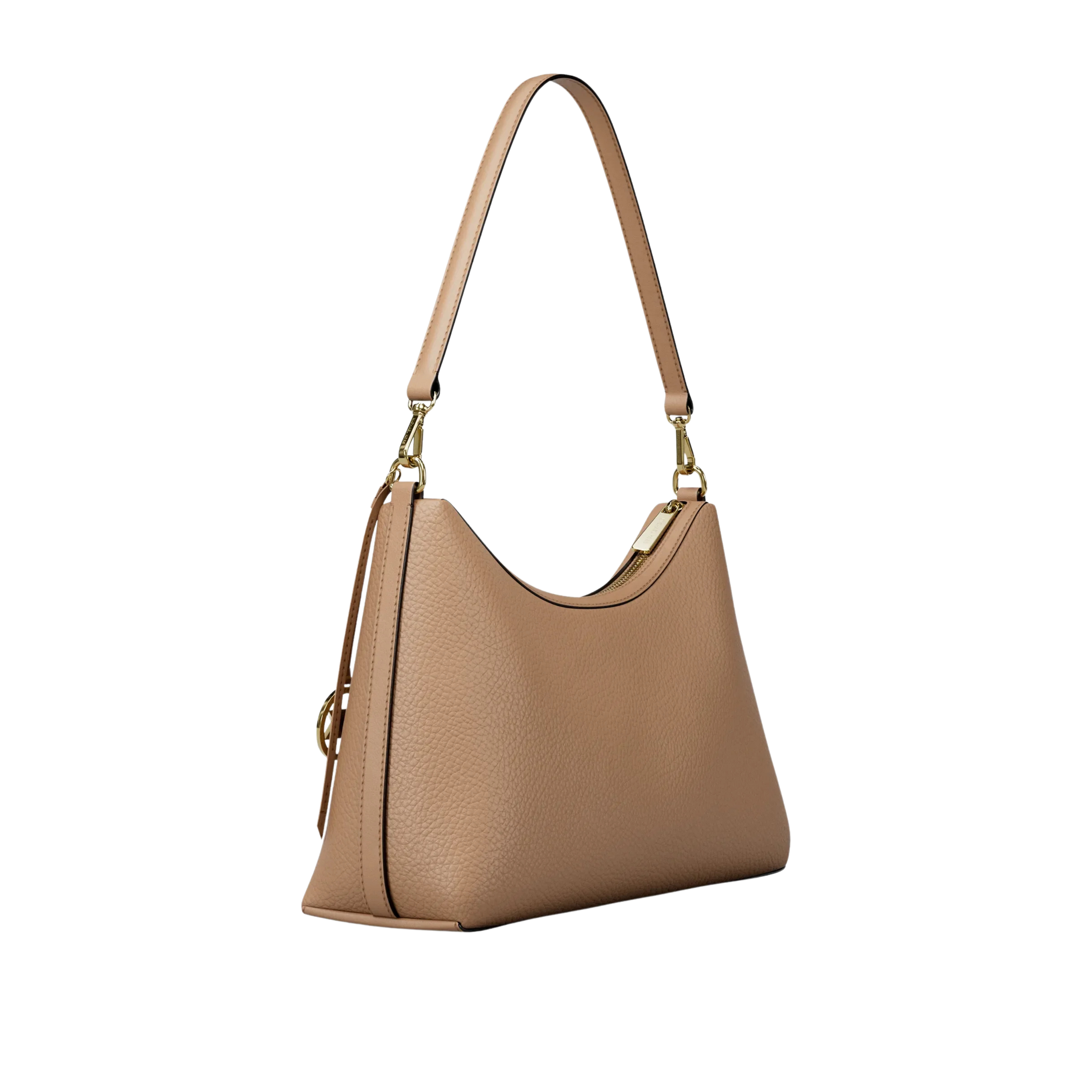 Michael Kors Women Sammy Medium Pebbled Leather Convertible Shoulder Bag - Camel