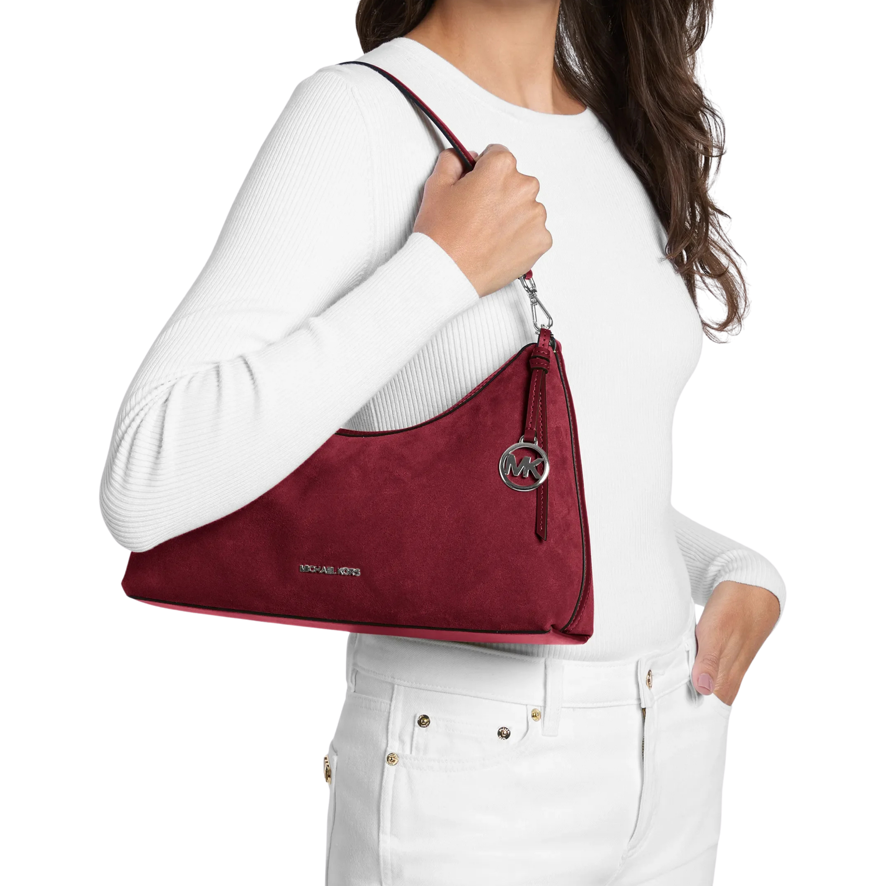Michael Kors Women Sammy Medium Convertible Shoulder Bag - Maroon