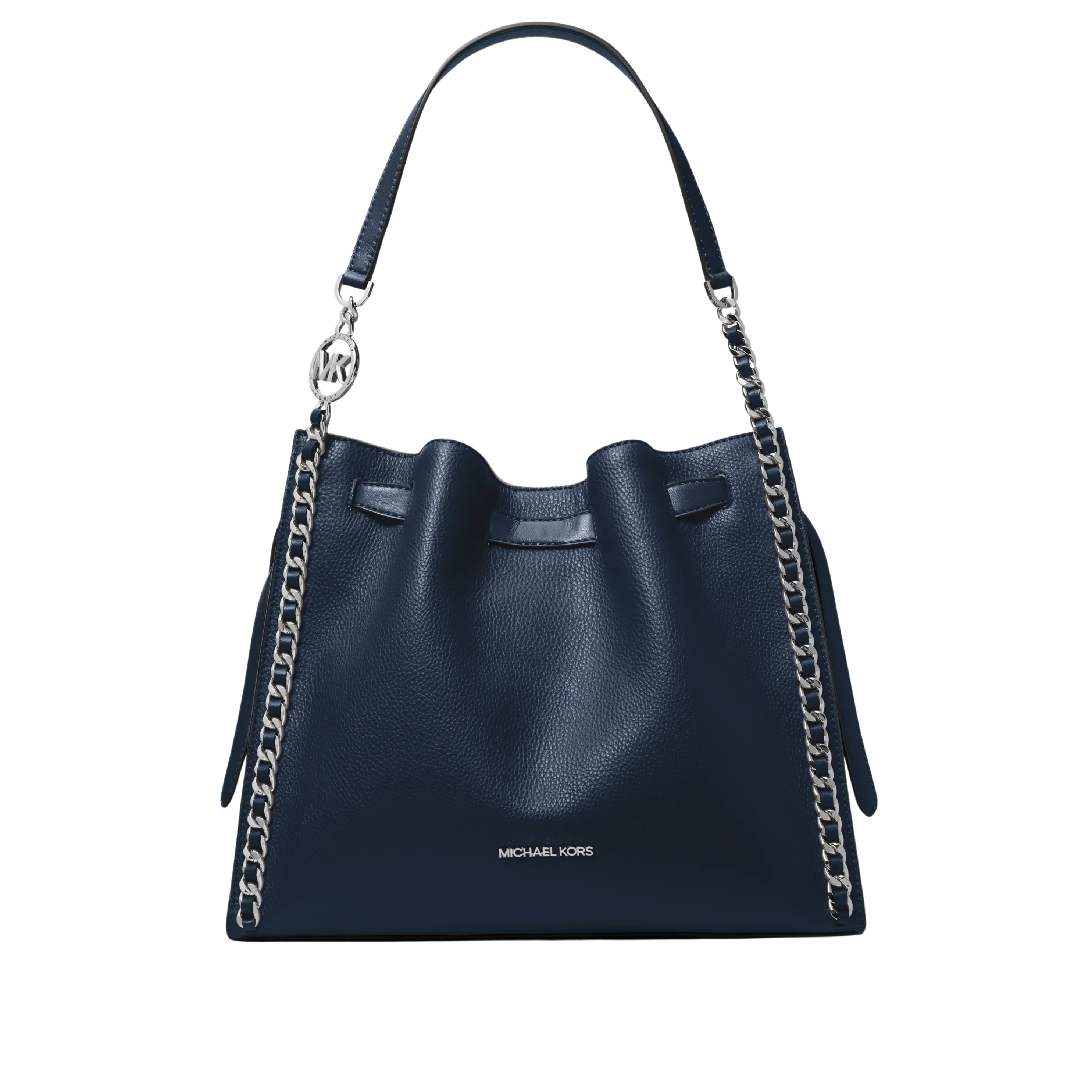 Michael Kors Women Mina Large Chain Shoulder Bag - Navy