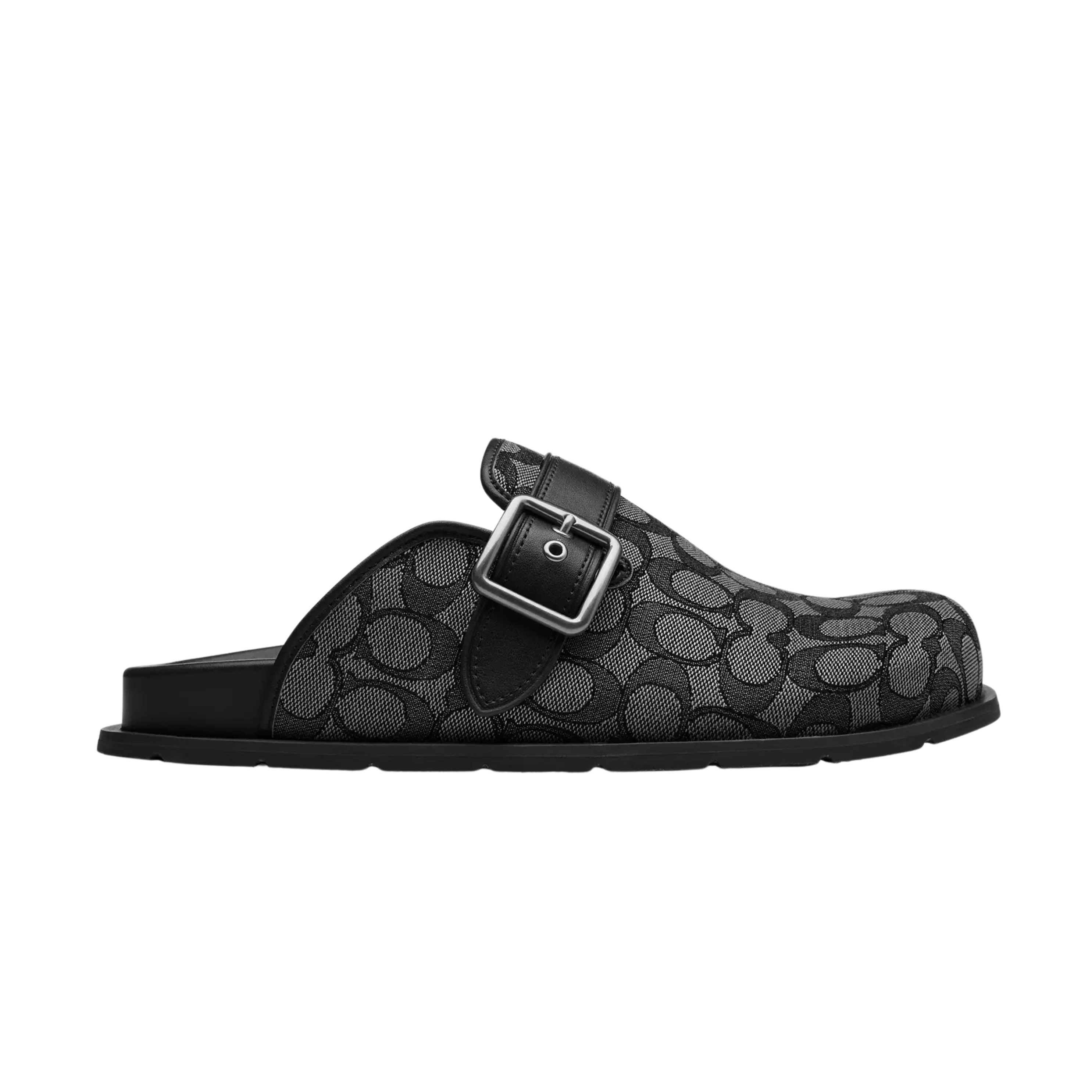 Coach Men's Buckle Clog - Graphite Black