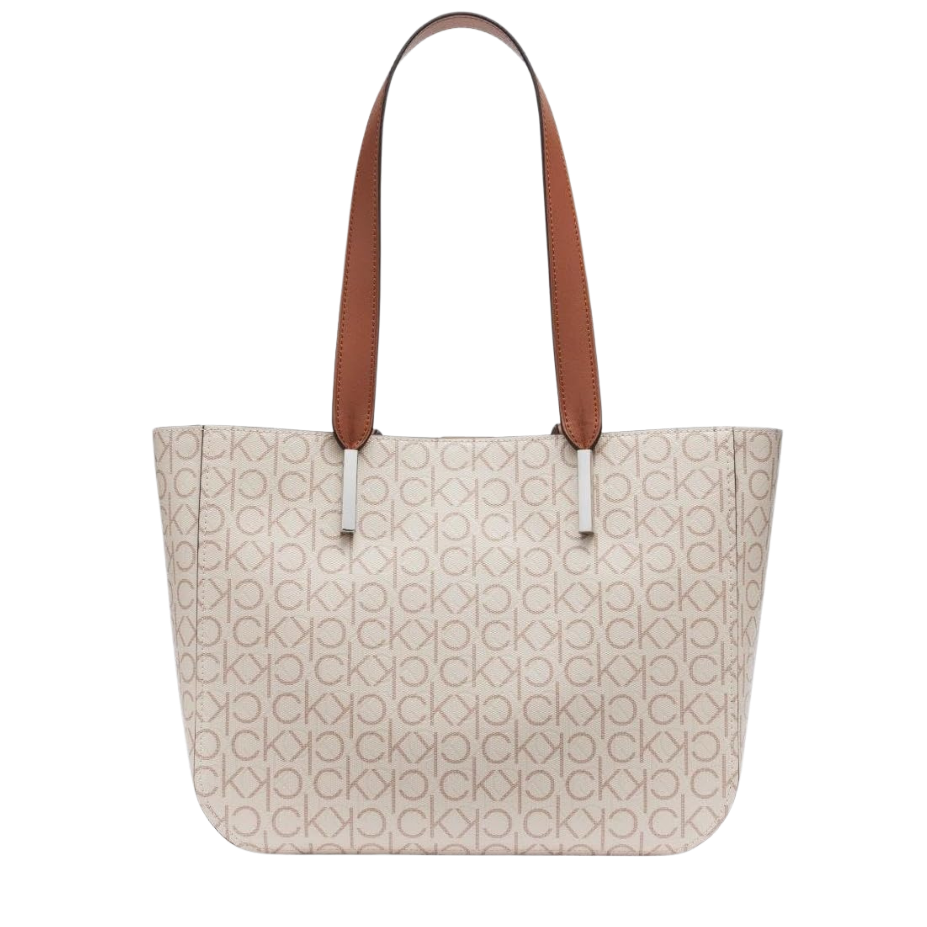 Calvin Klein Women Audrey East West Tote Bag - Vanilla Khaki Caramel