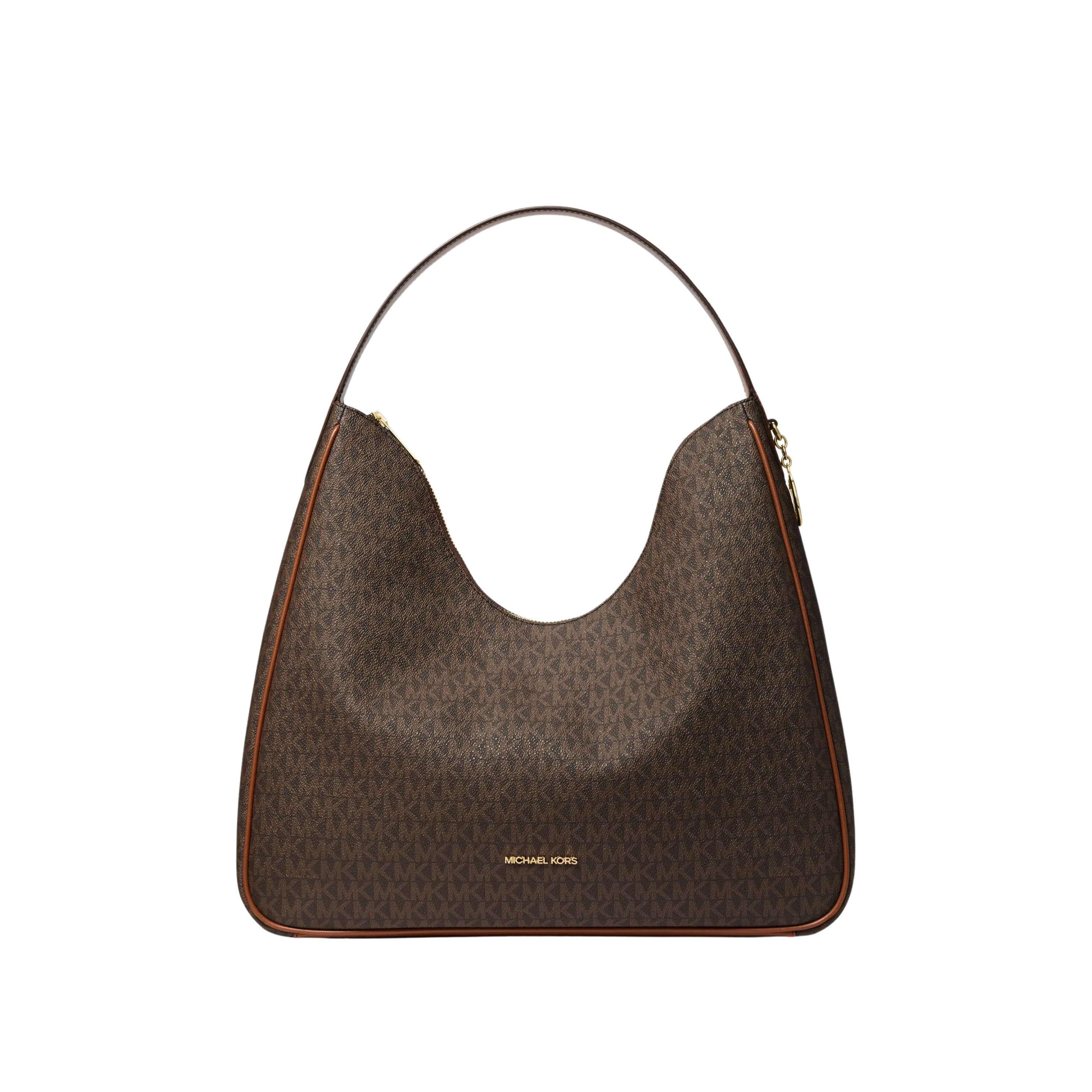 Michael Kors Women Nayla Medium Signature Logo Shoulder Bag - Brown