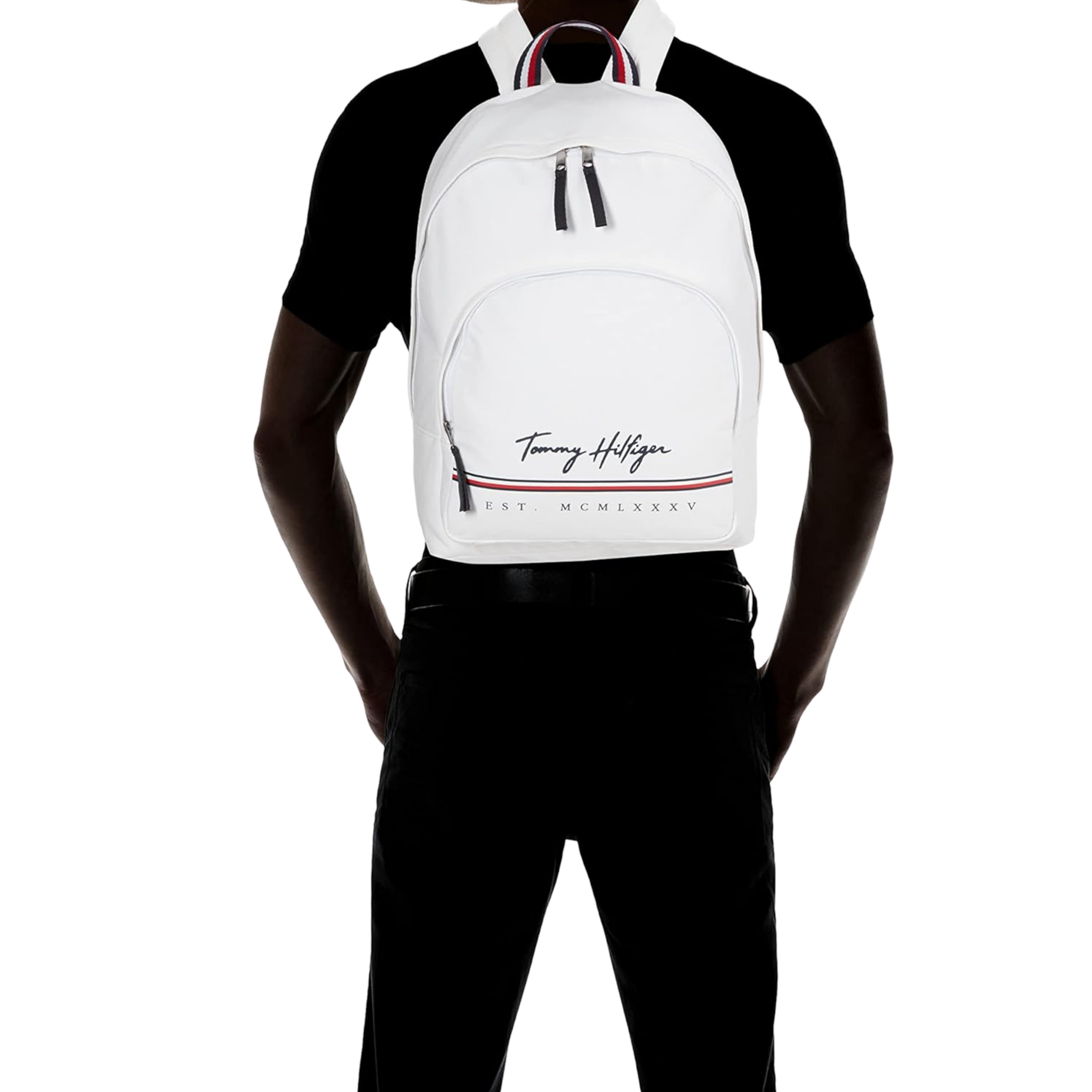 R Tommy Hilfiger Men York Backpack - Bright White