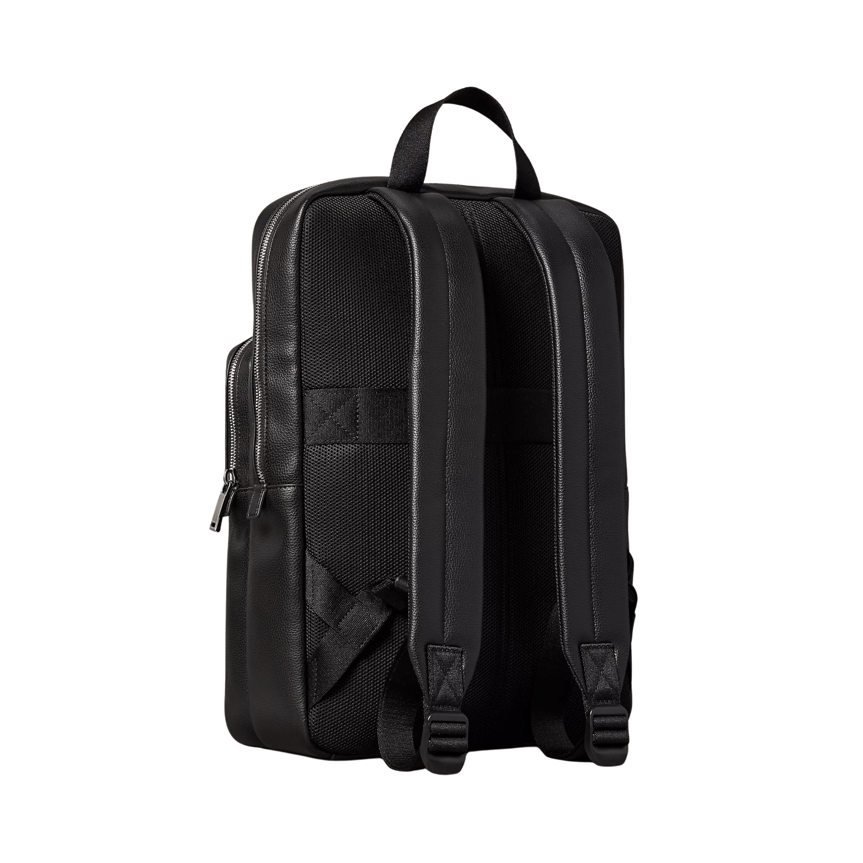 Calvin Klein Men Allover Embossed Emblem Logo Round Backpack - Black