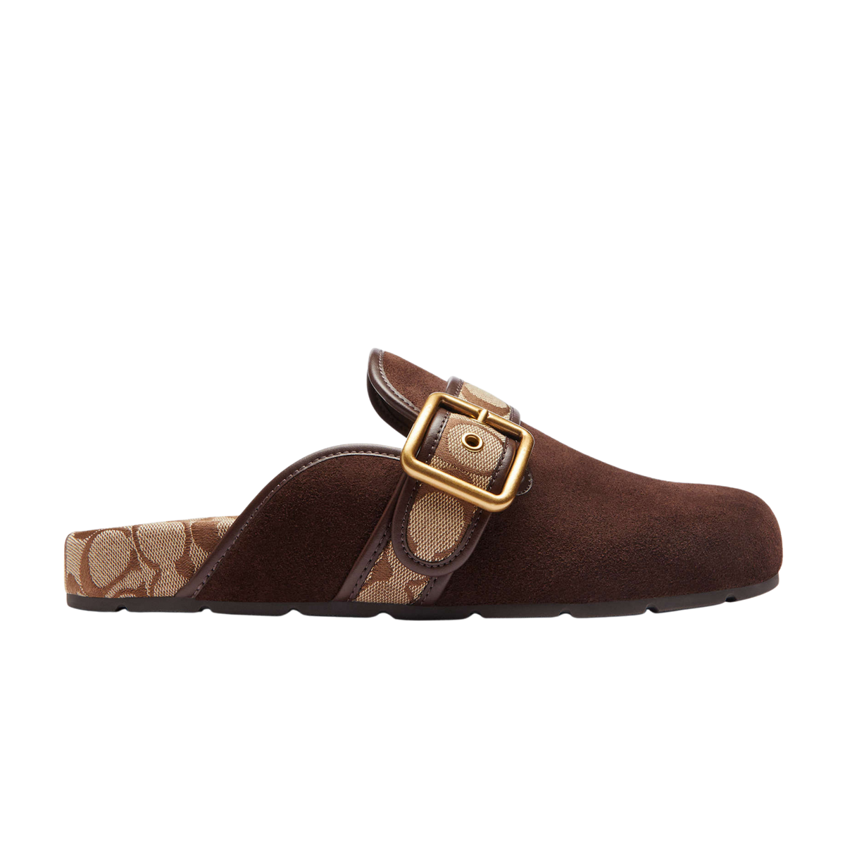 Coach Women's Archival Buckle Clog - Chocolate Brown