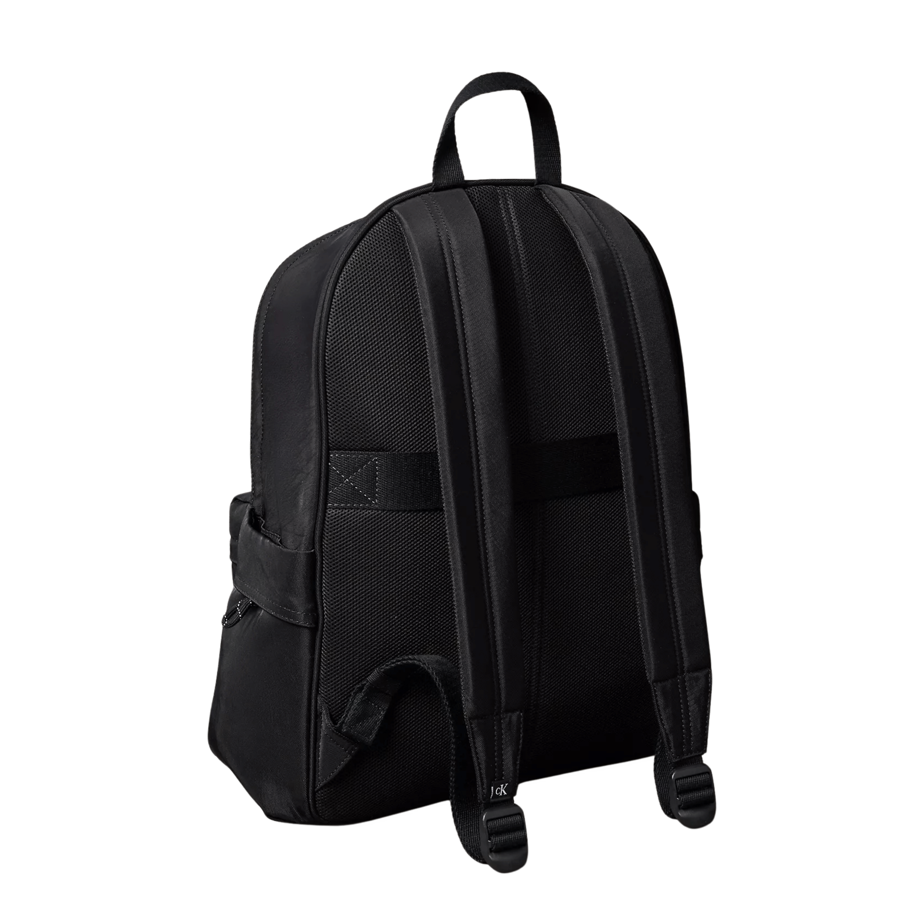 Calvin Klein Men Nylon Monologo Round Backpack - Black