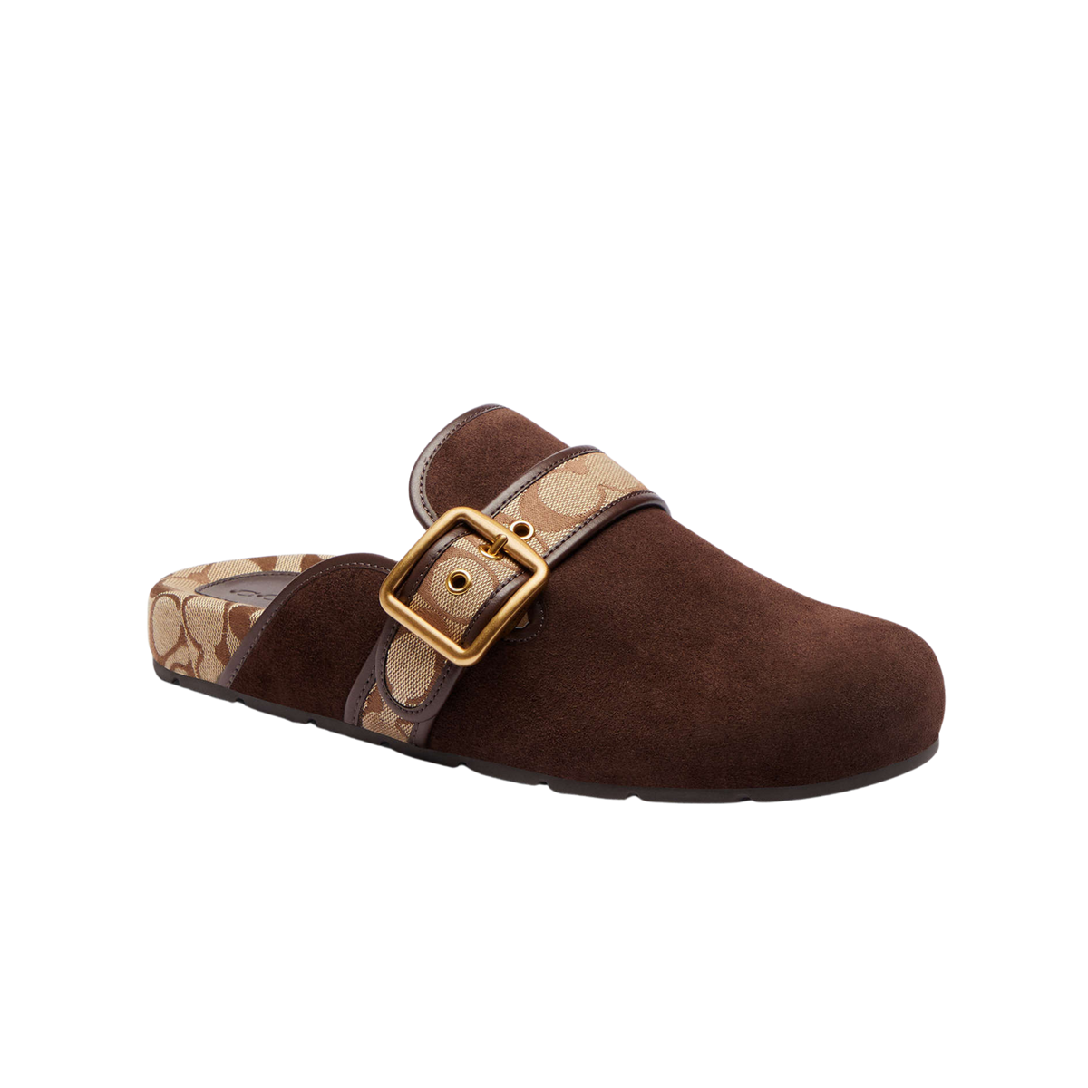 Coach Women's Archival Buckle Clog - Chocolate Brown