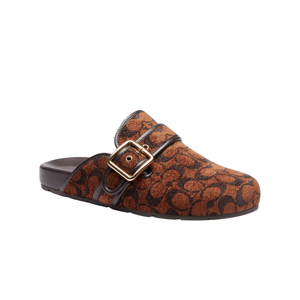 Coach Women's Archival Buckle Clog - Chenille Truffle