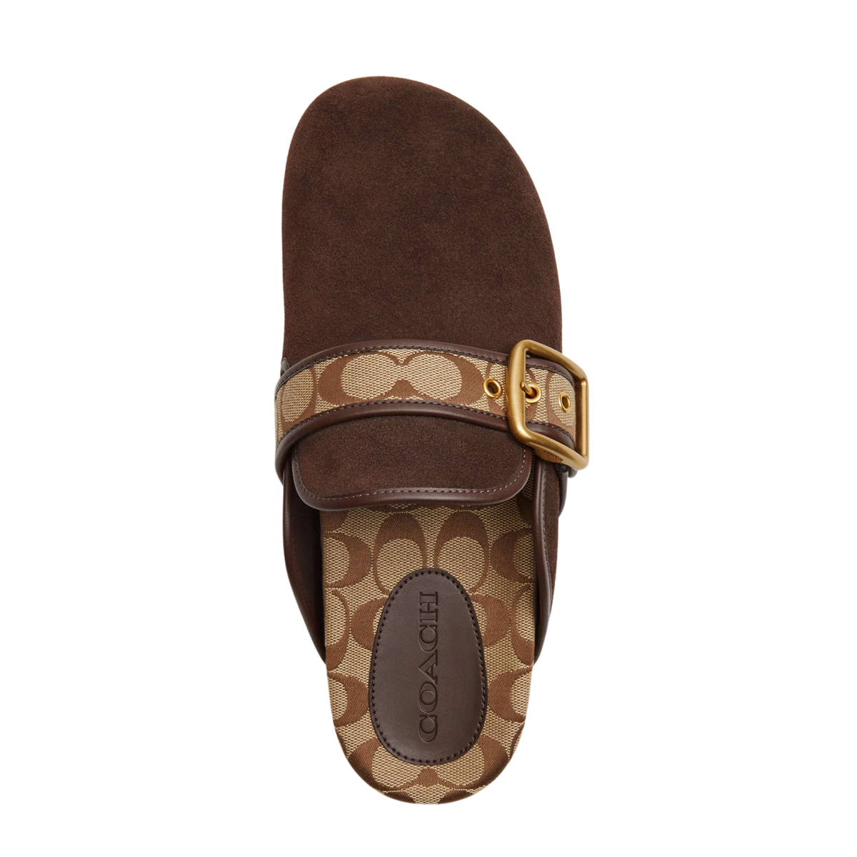 Coach Women's Archival Buckle Clog - Chocolate Brown