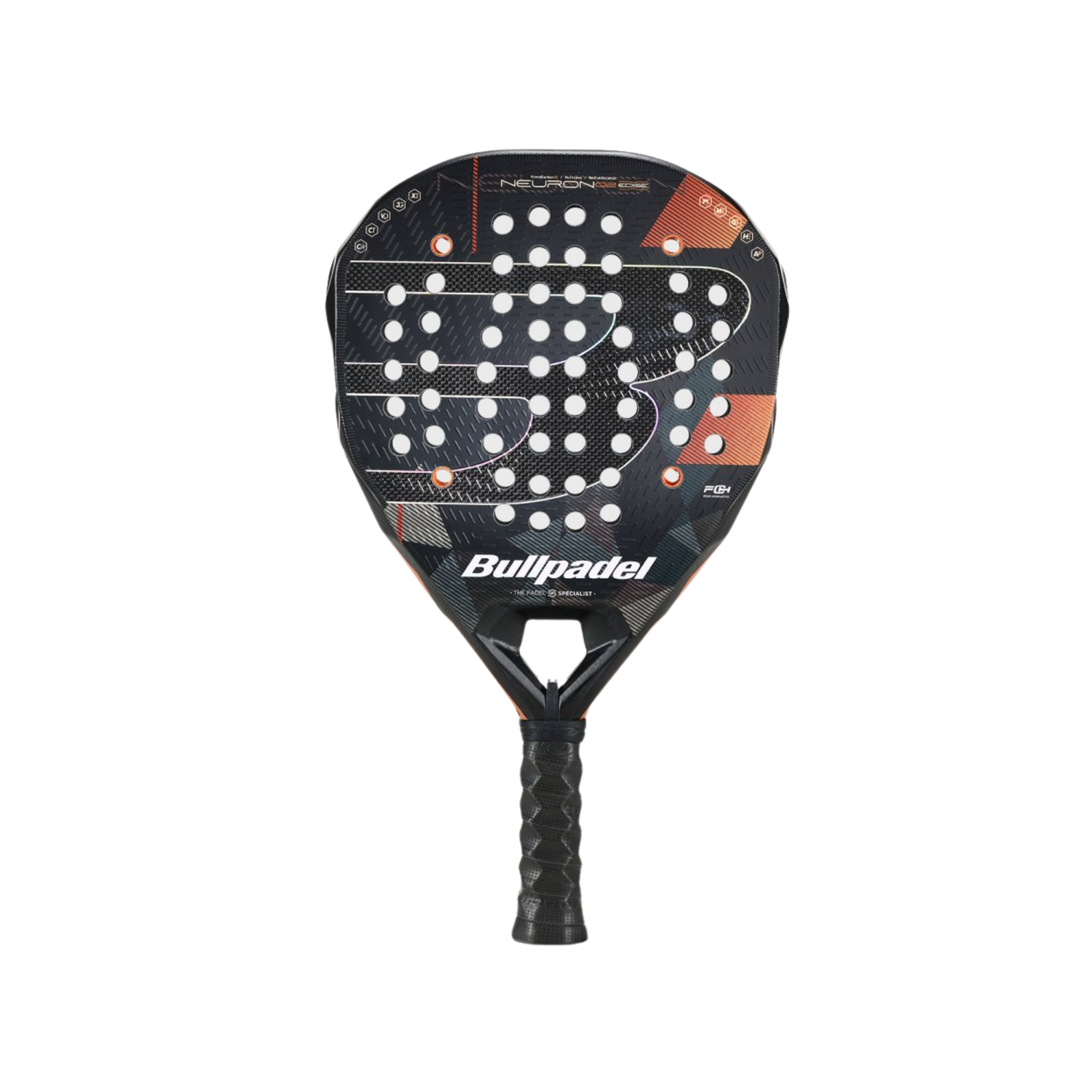 Bullpadel Neuron 02 Edge 2026 Padel Racket - Black Multi