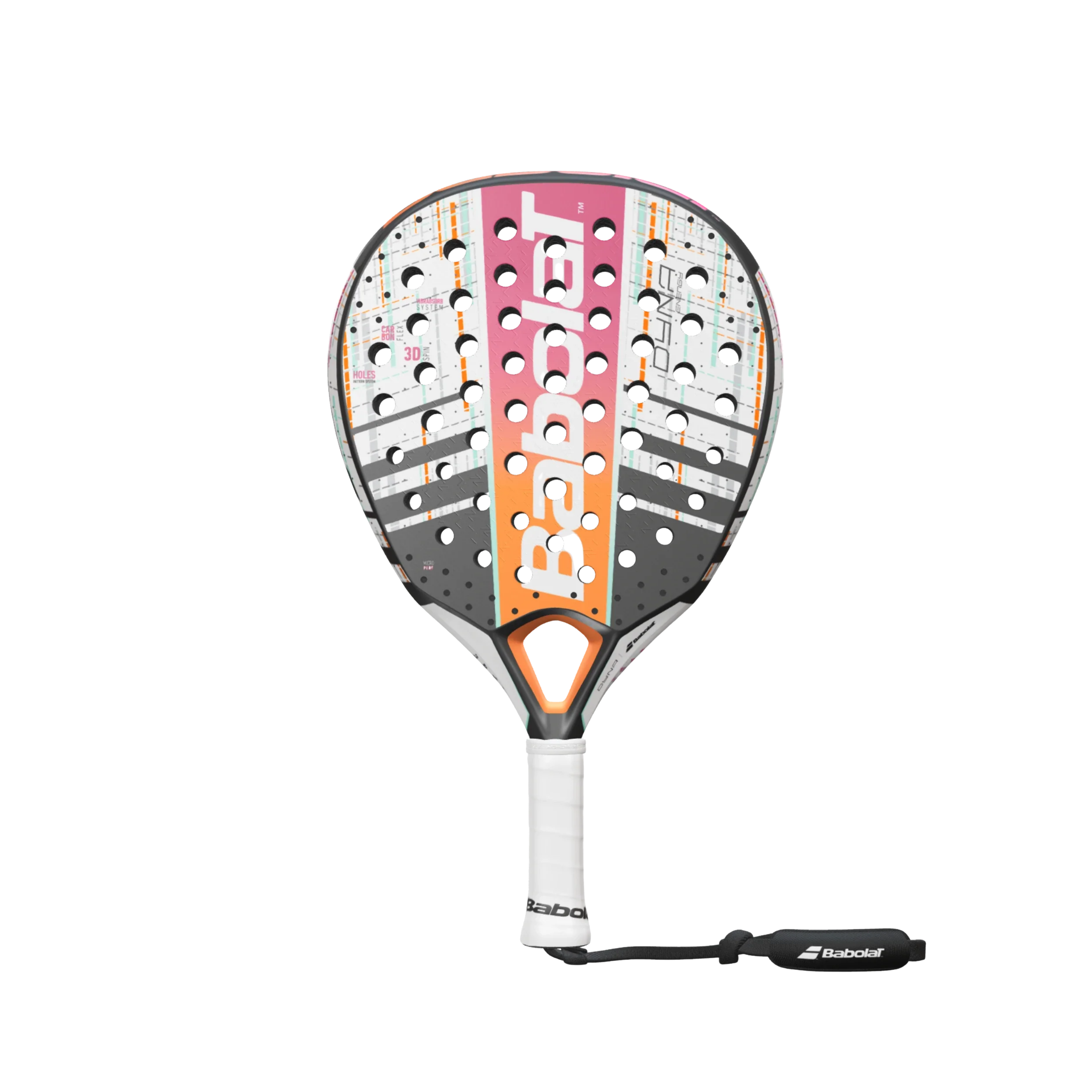 Babolat Dyna Energy 2026 Padel Racket - White Silver