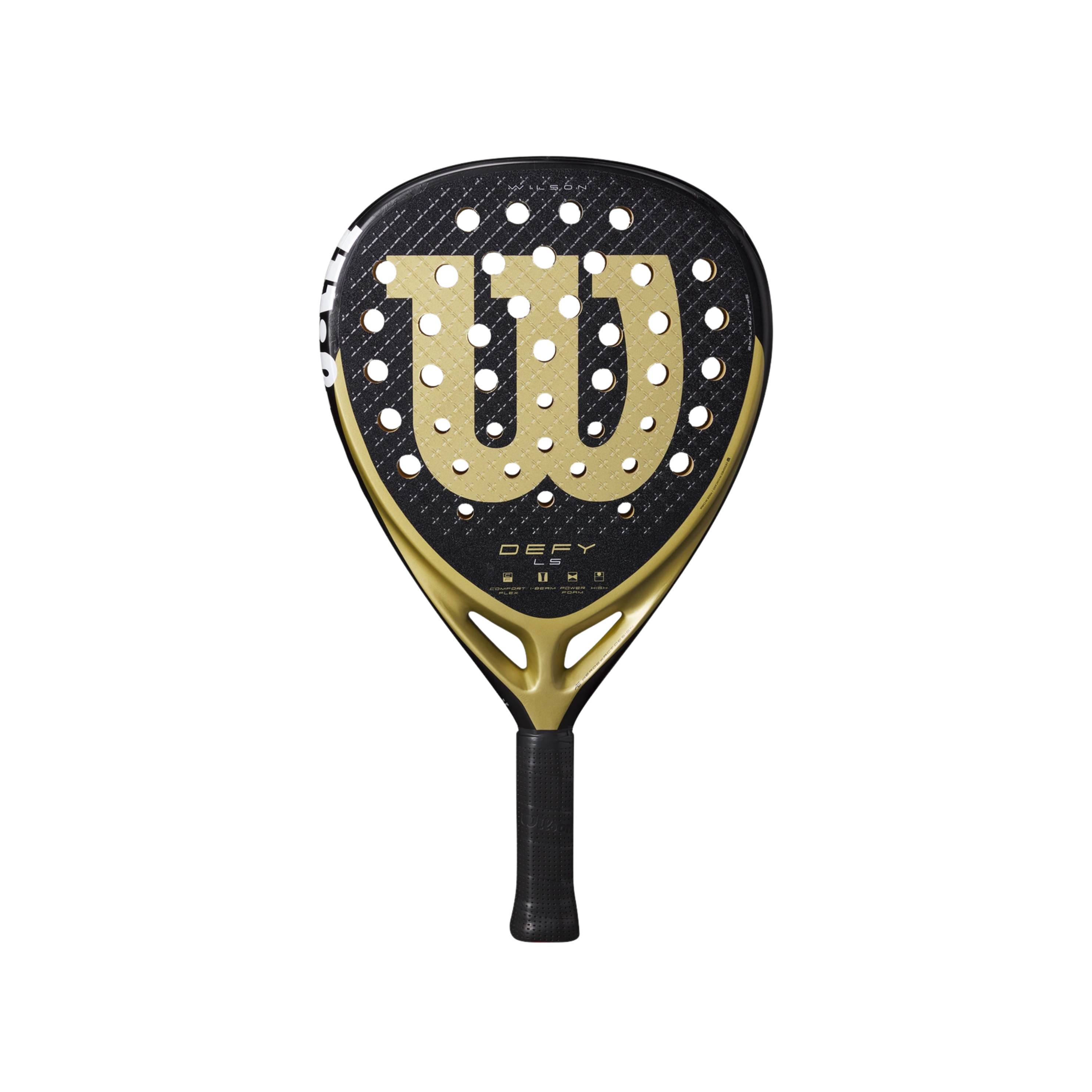 Wilson Defy LS V1 Padel Racket - Black Gold